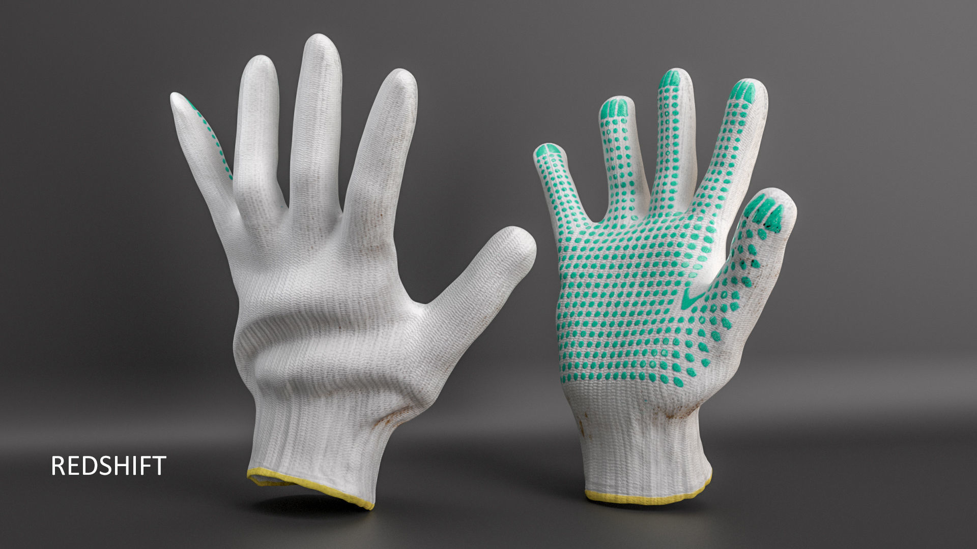 Work Gloves 3D model 3D model_8