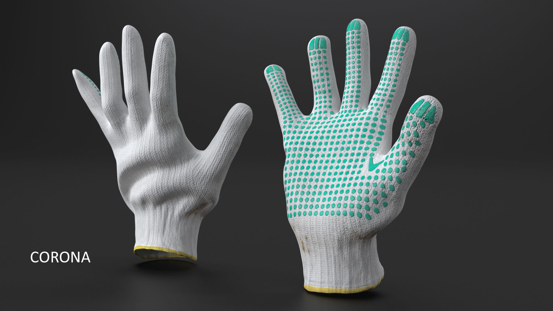 Work Gloves 3D model 3D model_7