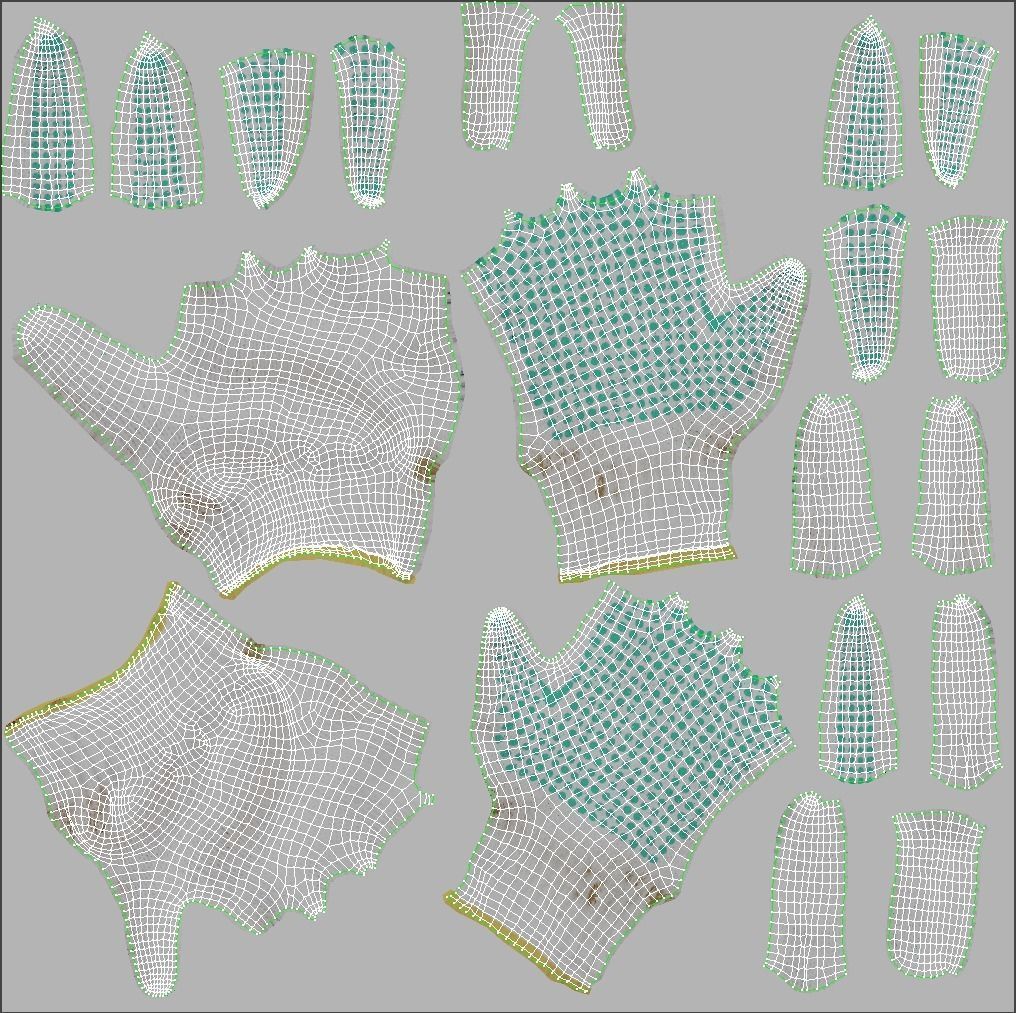 Work Gloves 3D model 3D model_14