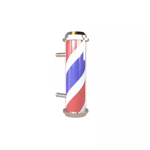 Barber Pole v2 001 Low-poly 3D model