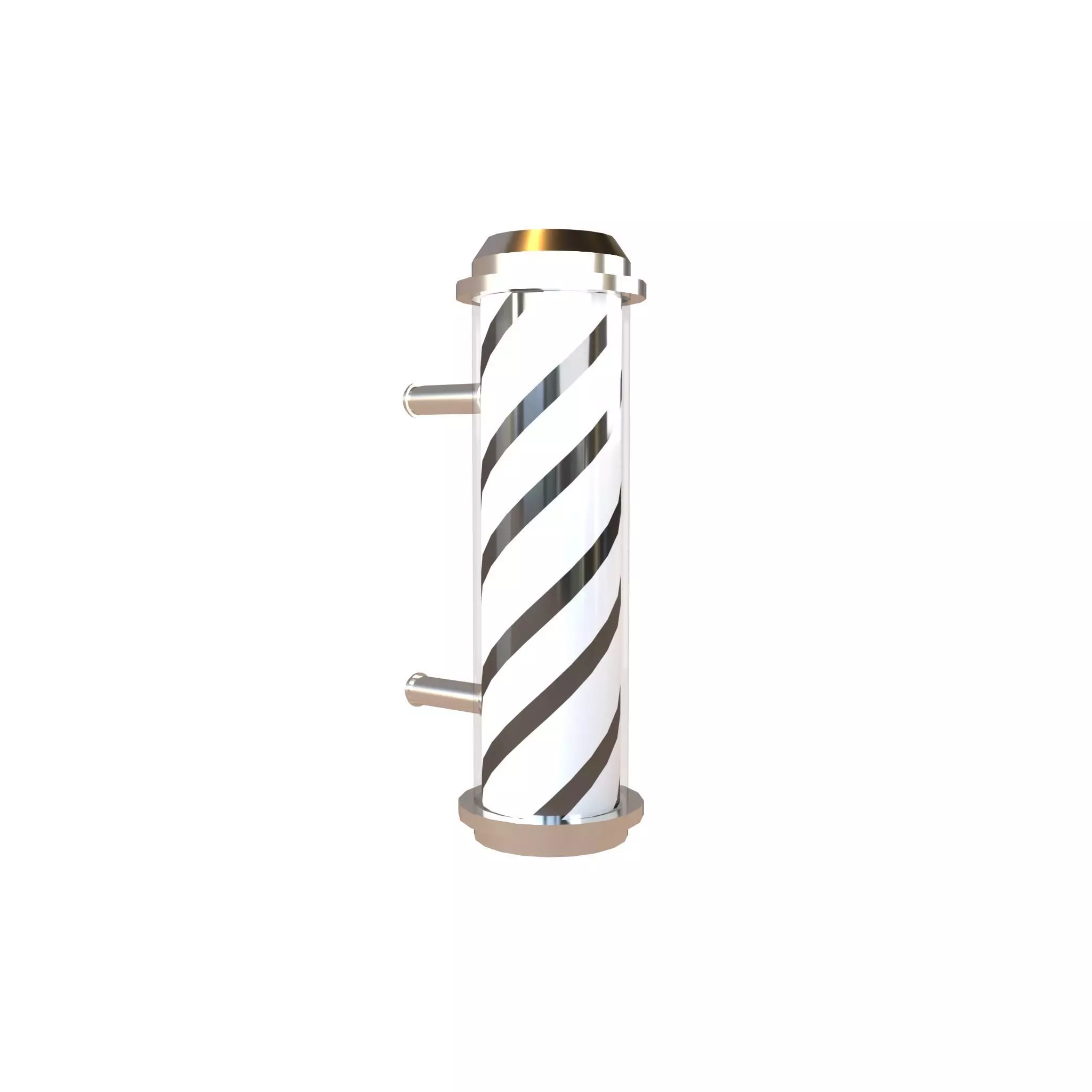 Barber Pole v2 002 Low-poly 3D model_0