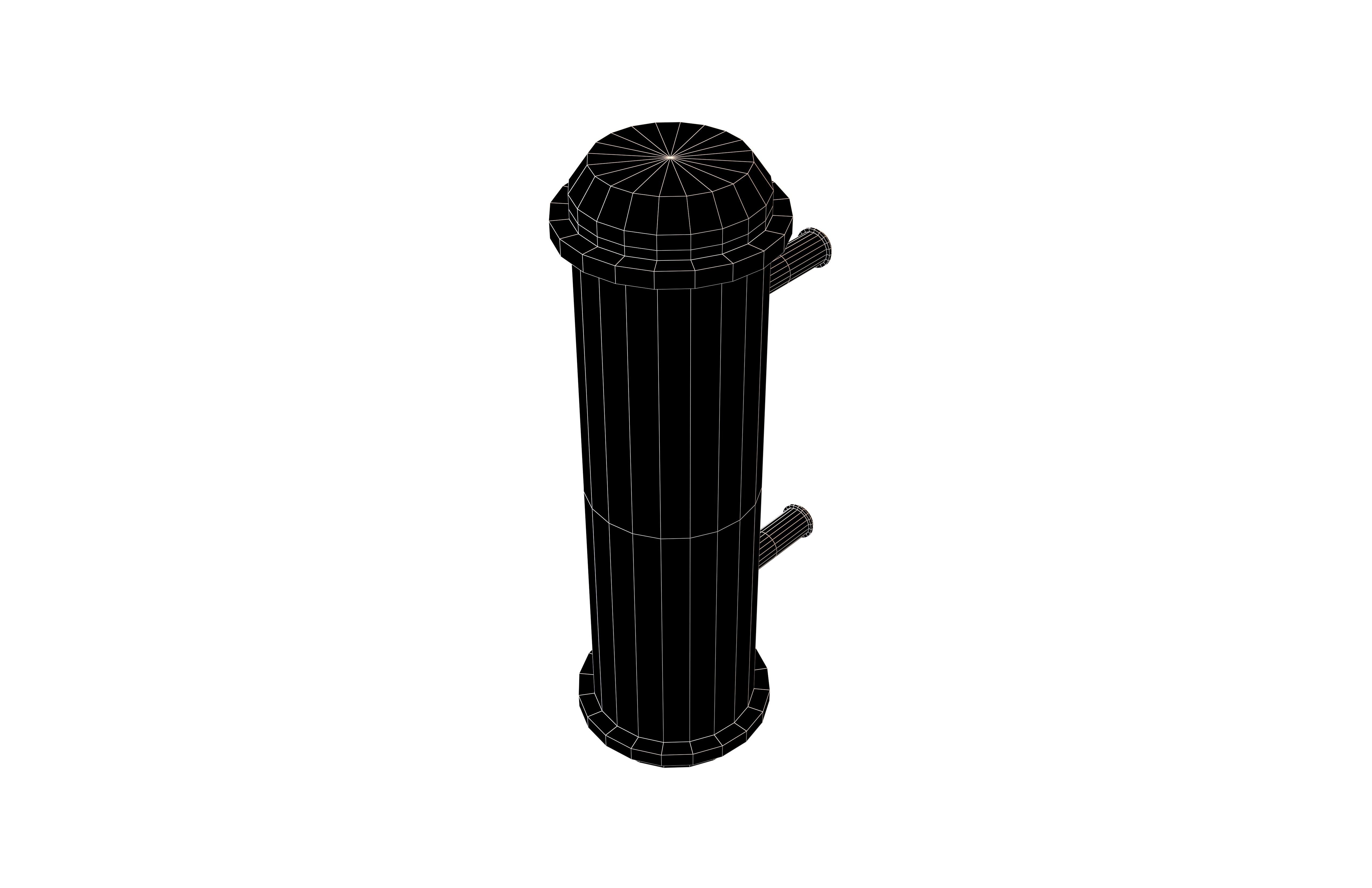 Barber Pole v2 002 Low-poly 3D model_7