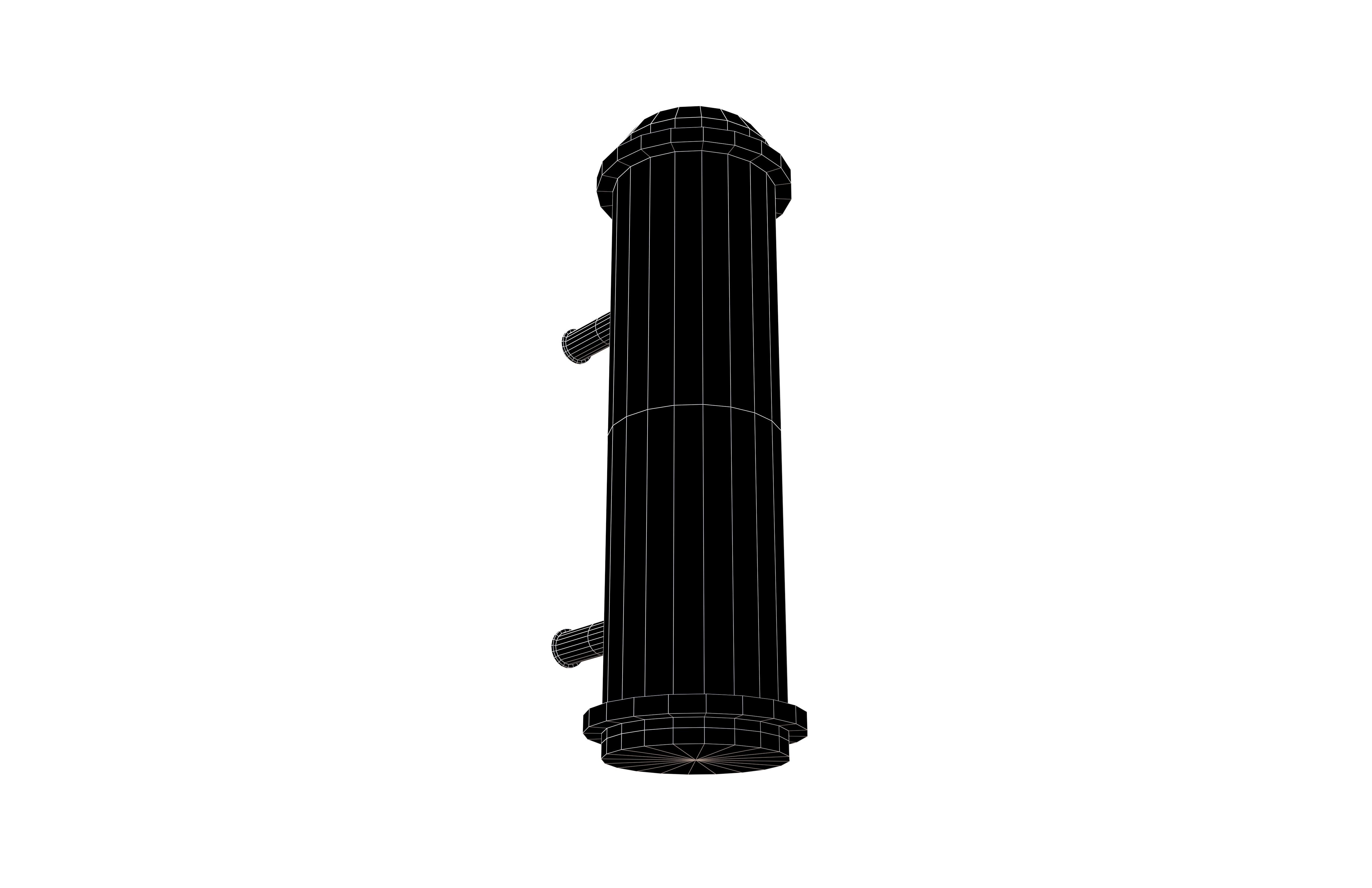 Barber Pole v2 002 Low-poly 3D model_8