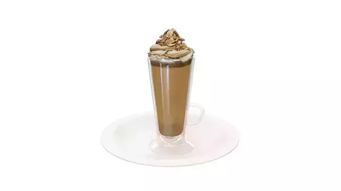 Nutella Latte Free low-poly 3D model