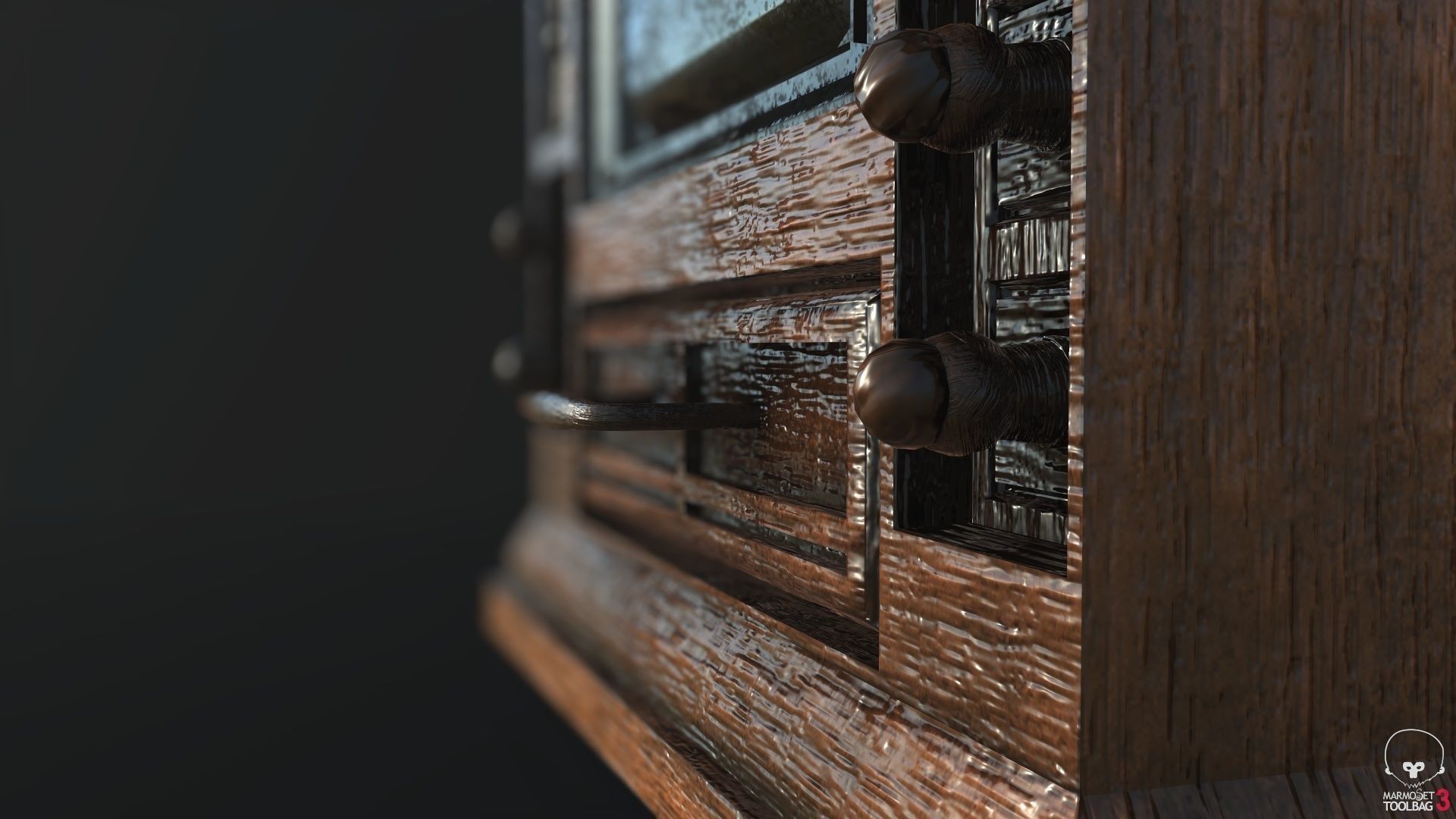 Old TV and Tape Game Ready Low Poly 3D Model Low-poly 3D model_3