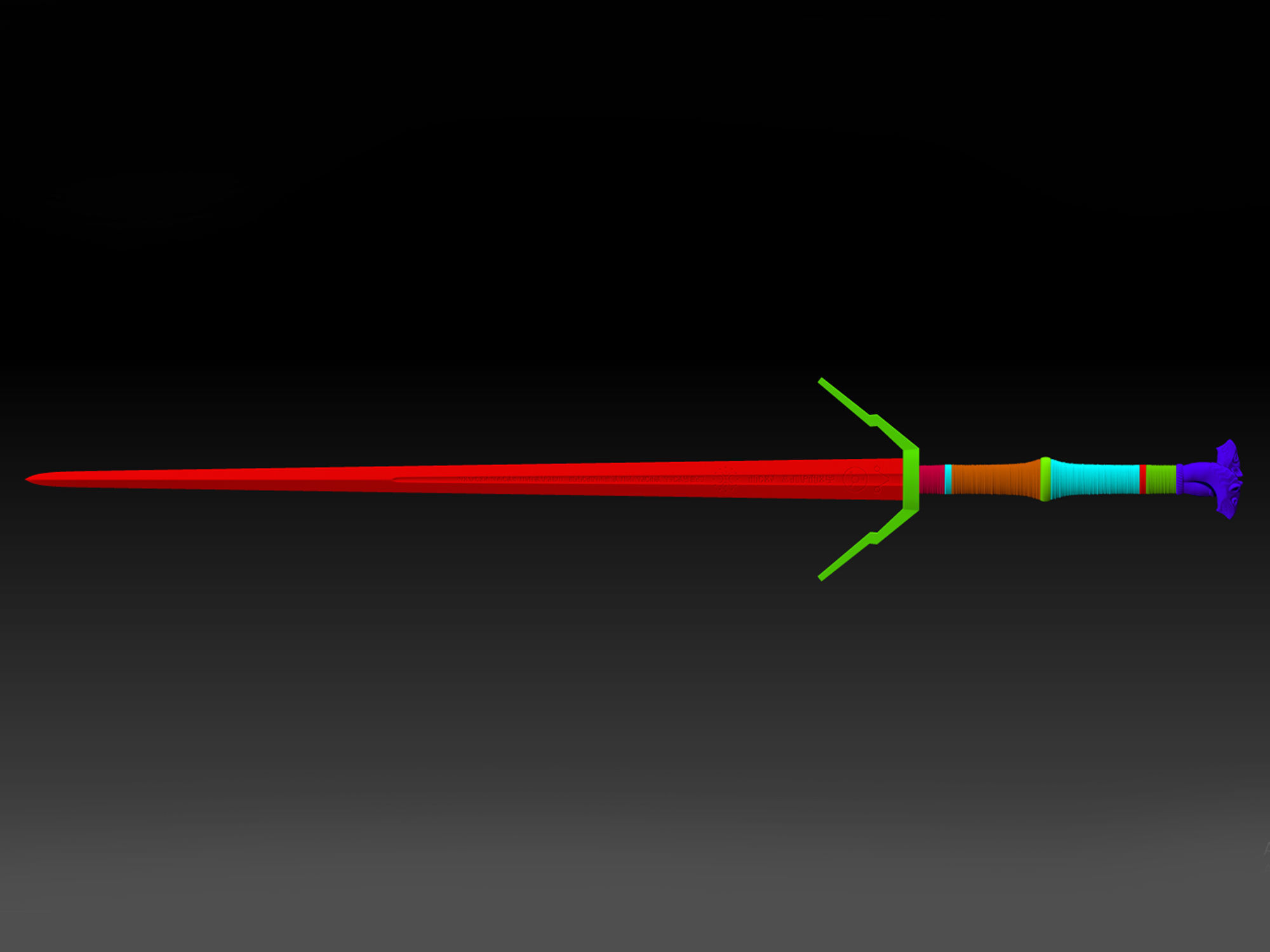 Witcher Sword pack Steel and silver 3D print model_9