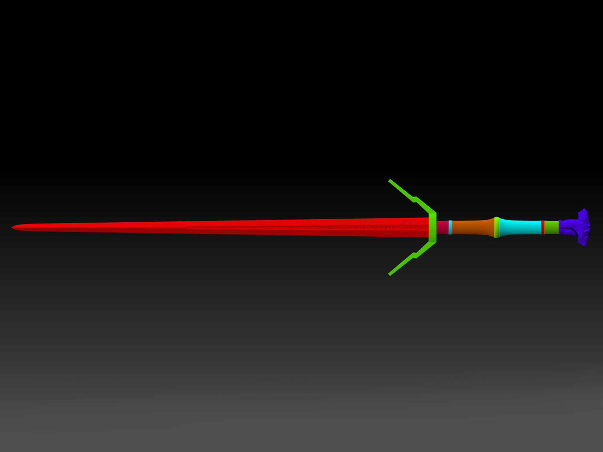 Witcher Sword pack Steel and silver 3D print model_16