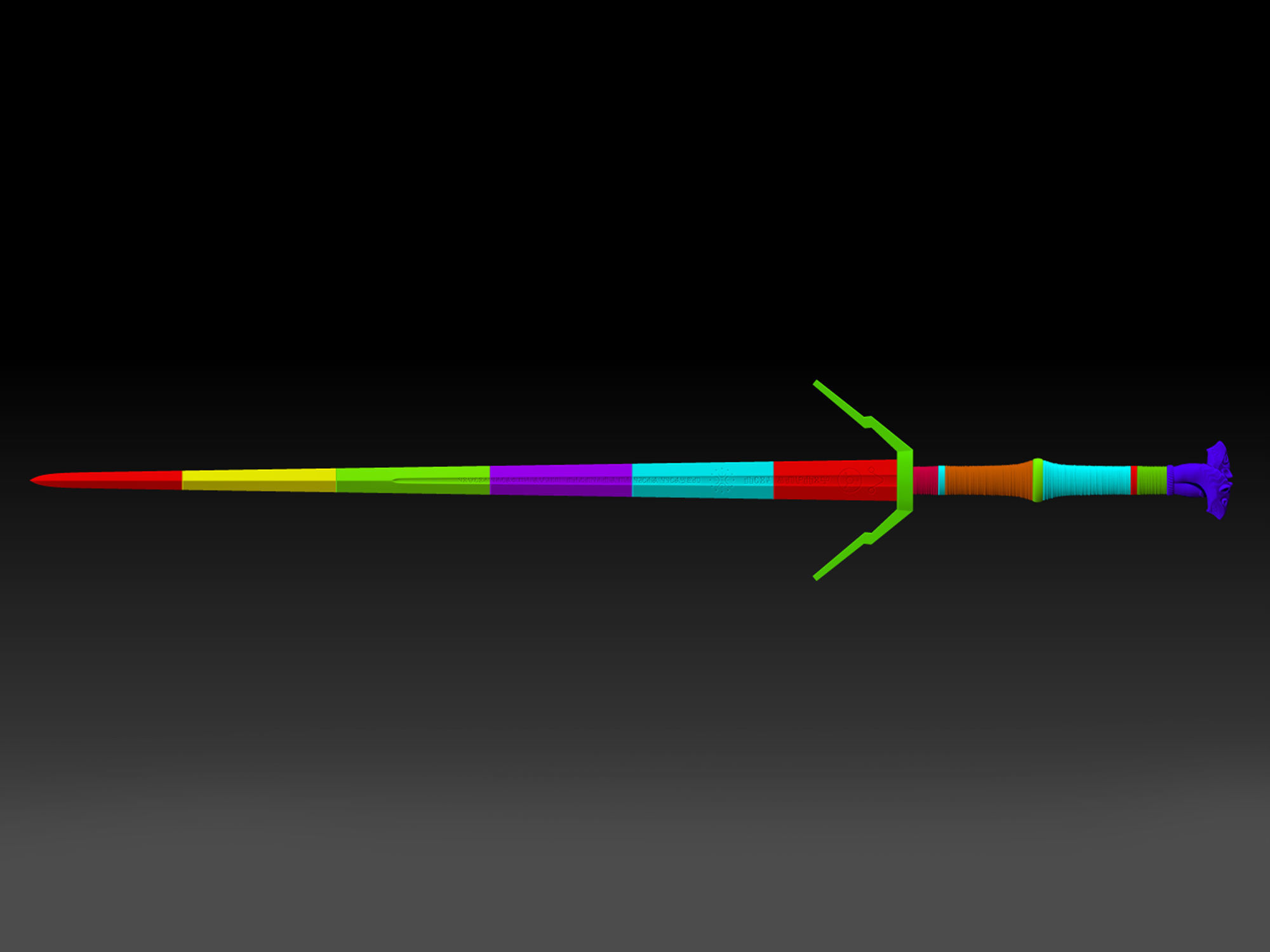 Witcher Sword pack Steel and silver 3D print model_10