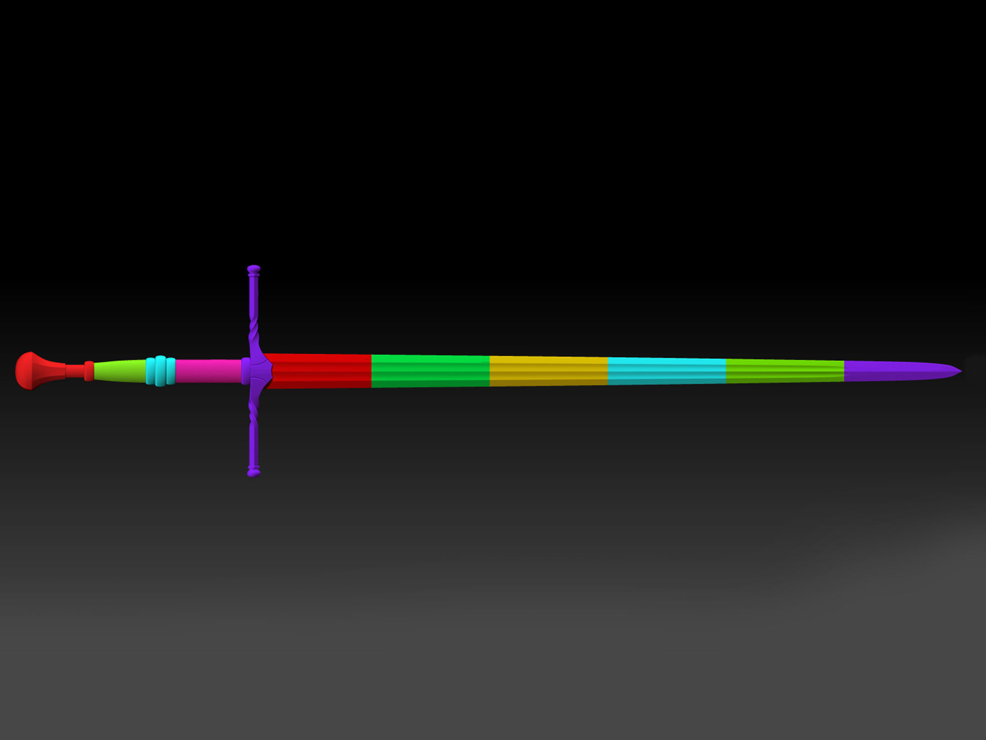 Witcher Sword pack Steel and silver 3D print model_15