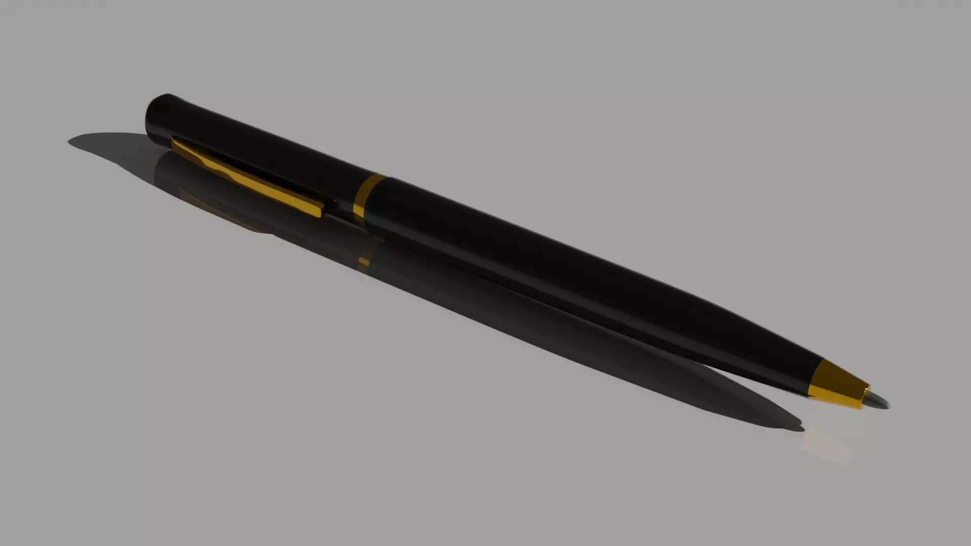 Black pen Free 3D model_0