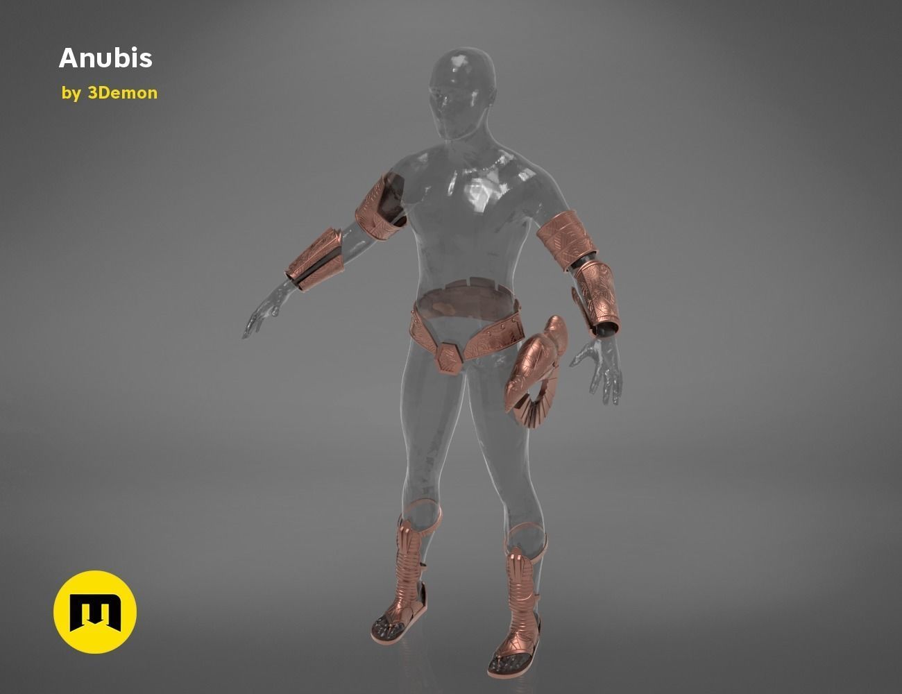 Horus and anubis Star Gate bundle 3D print model_35