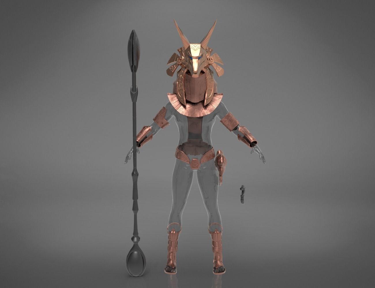 Horus and anubis Star Gate bundle 3D print model_33