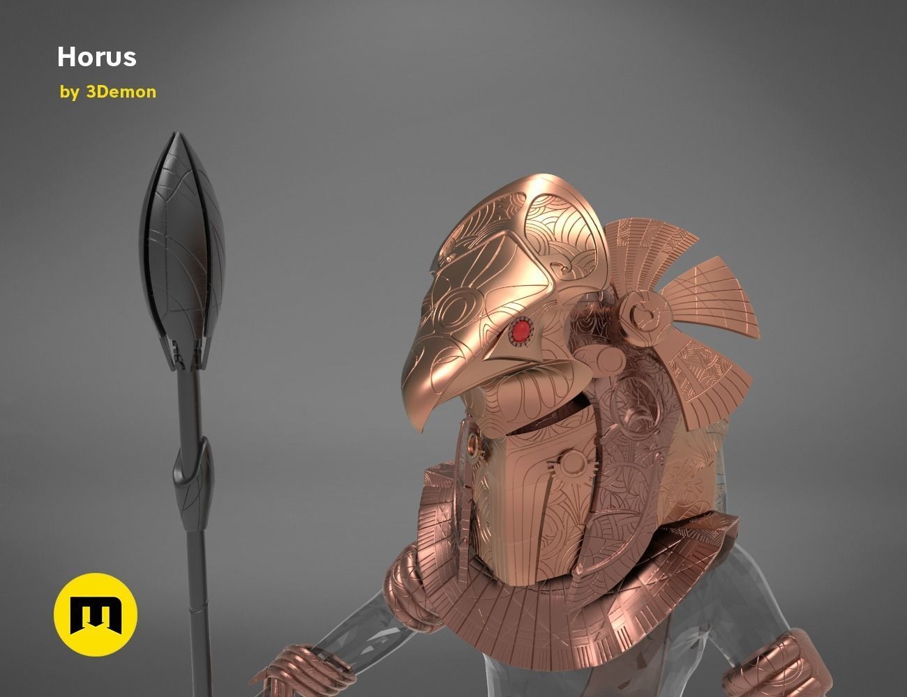 Horus and anubis Star Gate bundle 3D print model_37