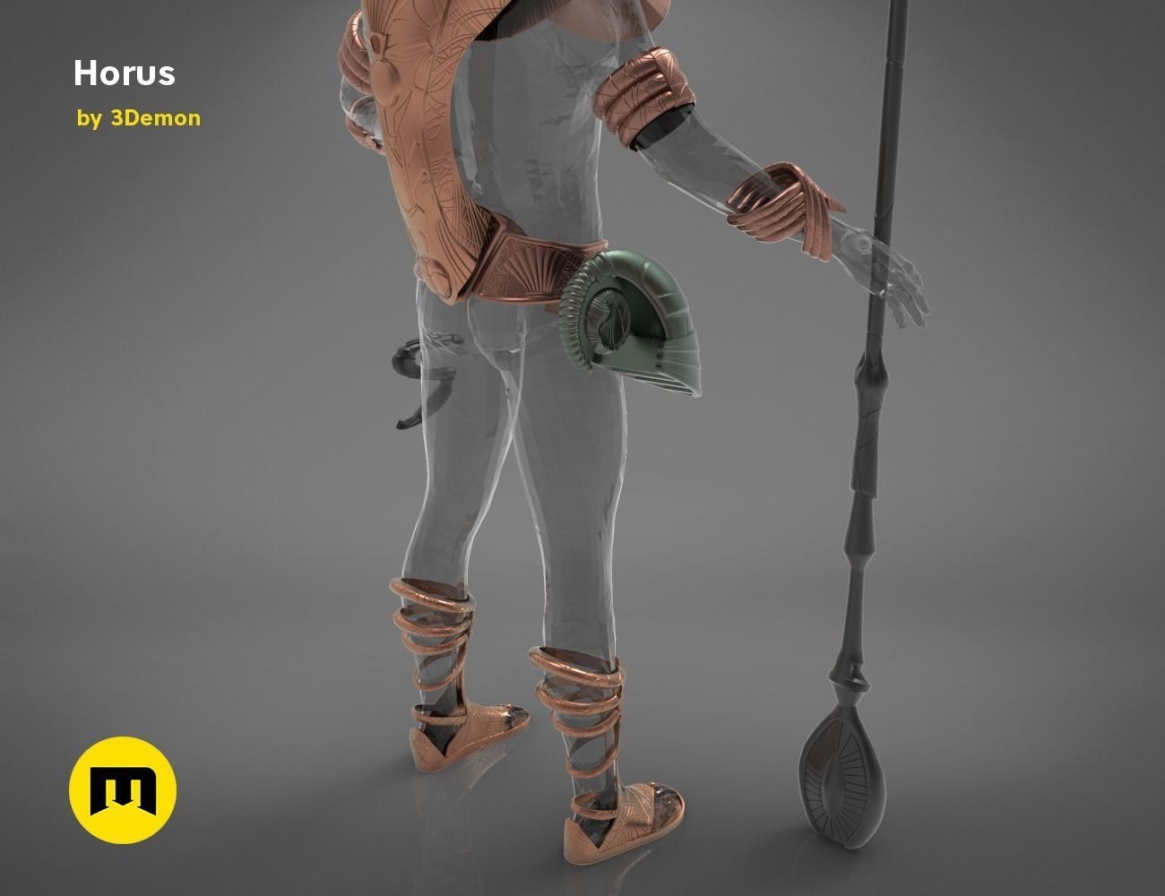 Horus and anubis Star Gate bundle 3D print model_38