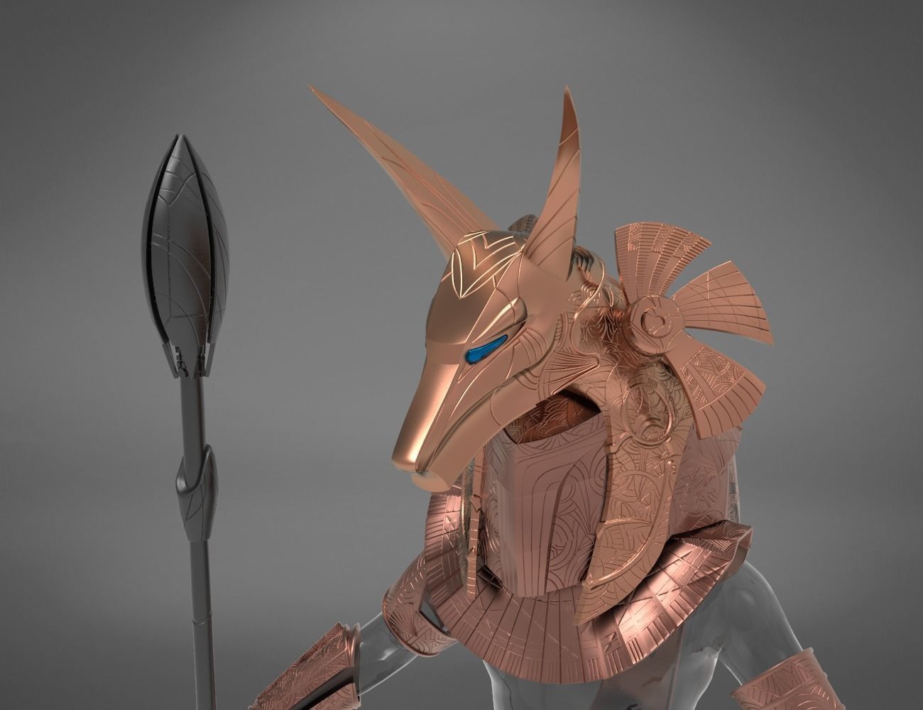 Horus and anubis Star Gate bundle 3D print model_30