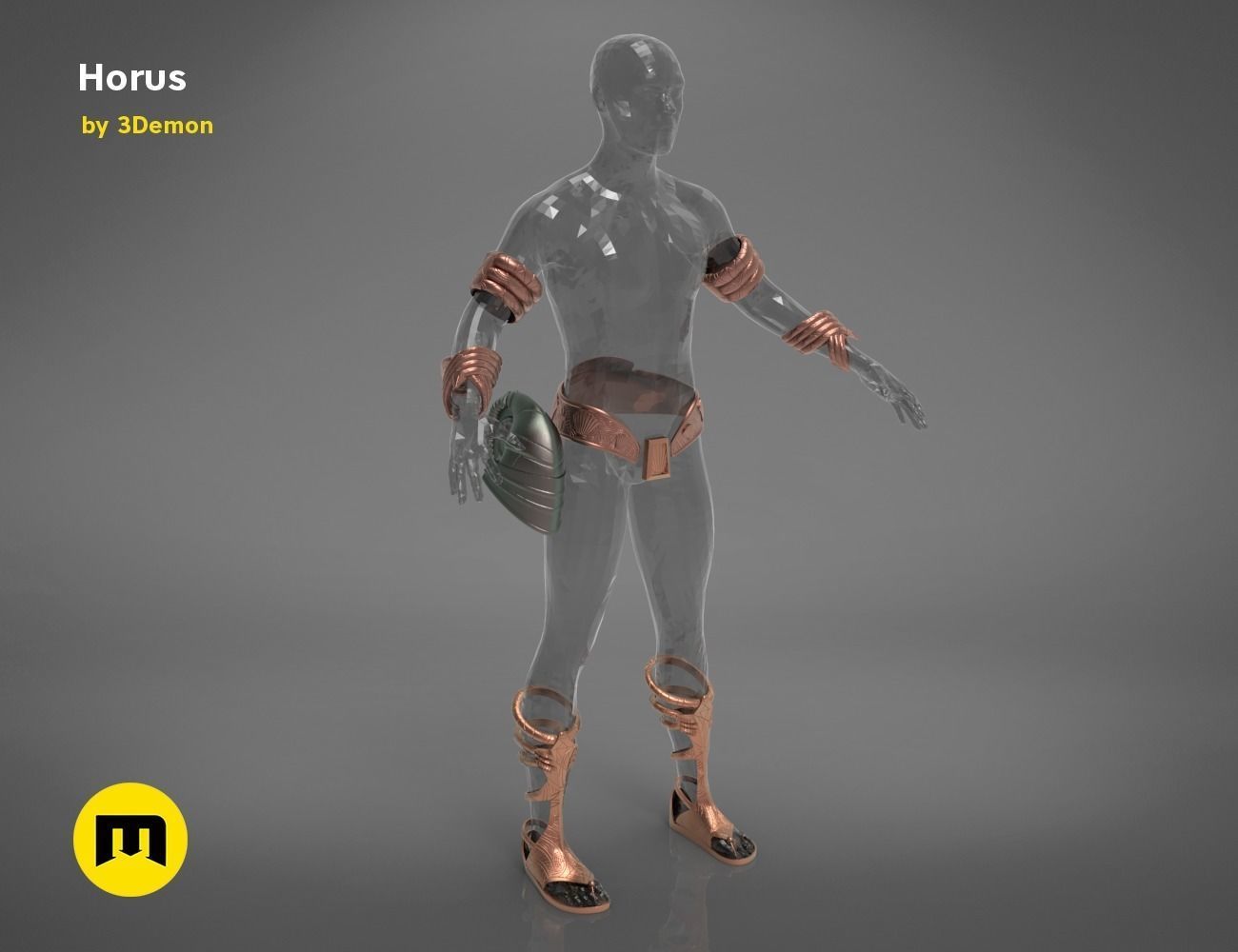 Horus and anubis Star Gate bundle 3D print model_42