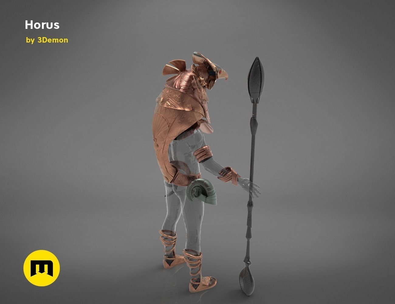 Horus and anubis Star Gate bundle 3D print model_41