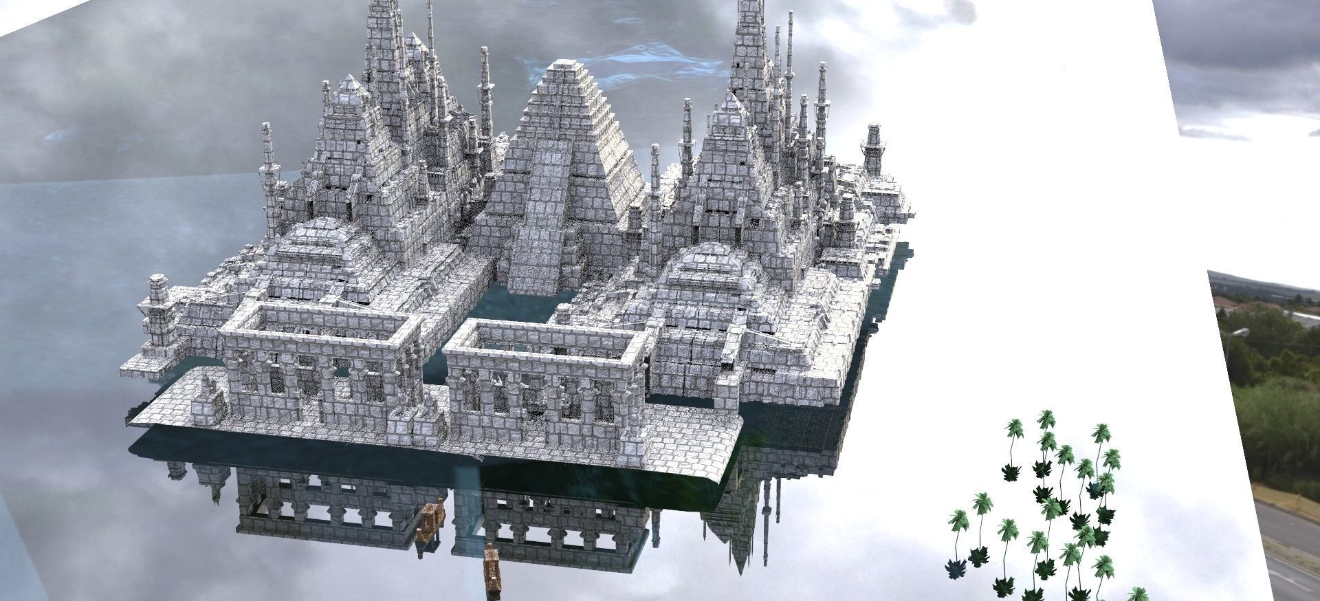 Egyptian Nile City Kit bash 2 3D model 3D model_1