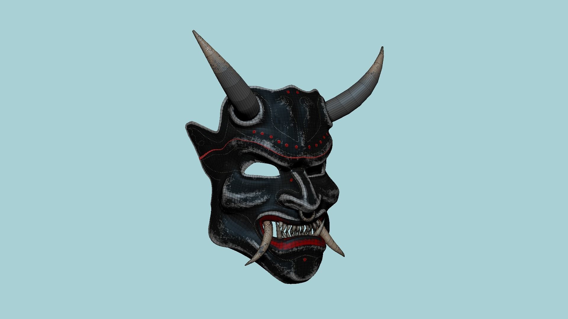 08 Oni Mask Collection - Hannya Fantasy Character Design _47