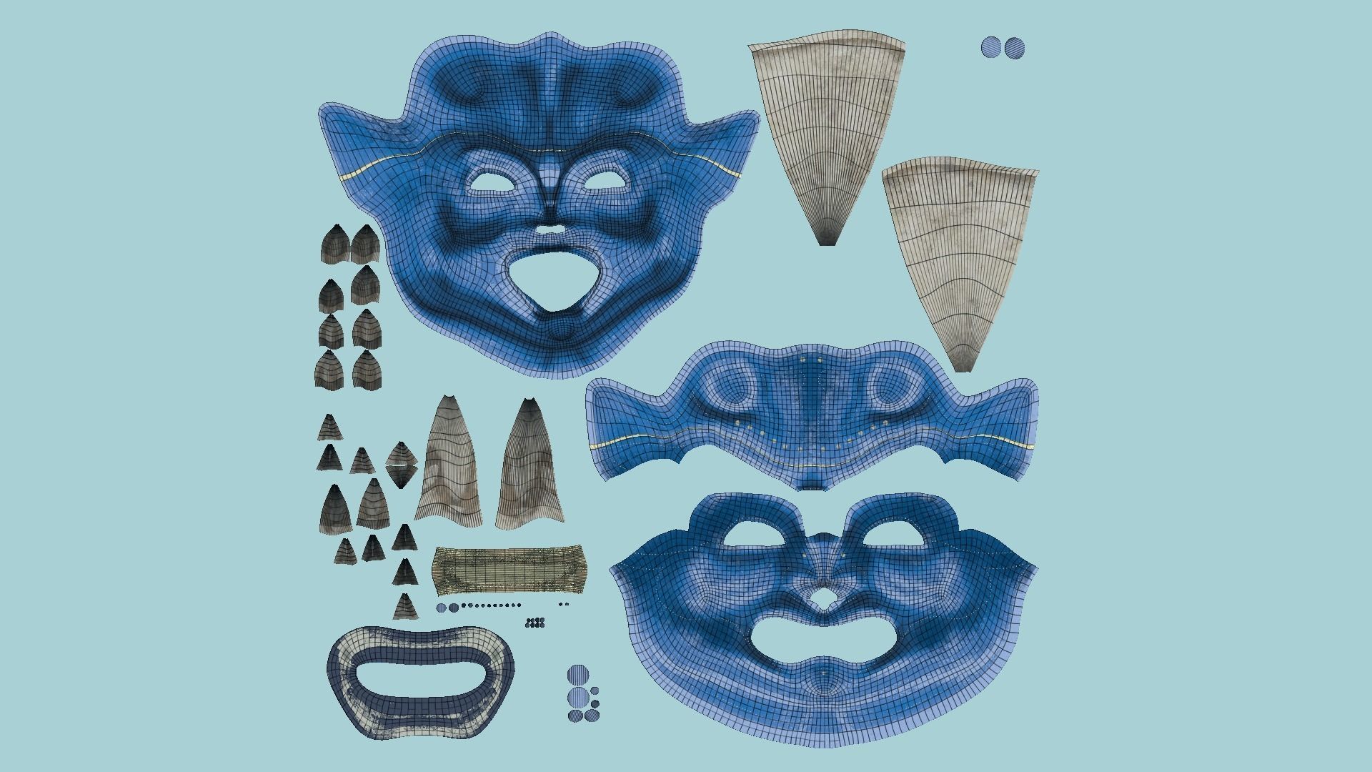 08 Oni Mask Collection - Hannya Fantasy Character Design _59