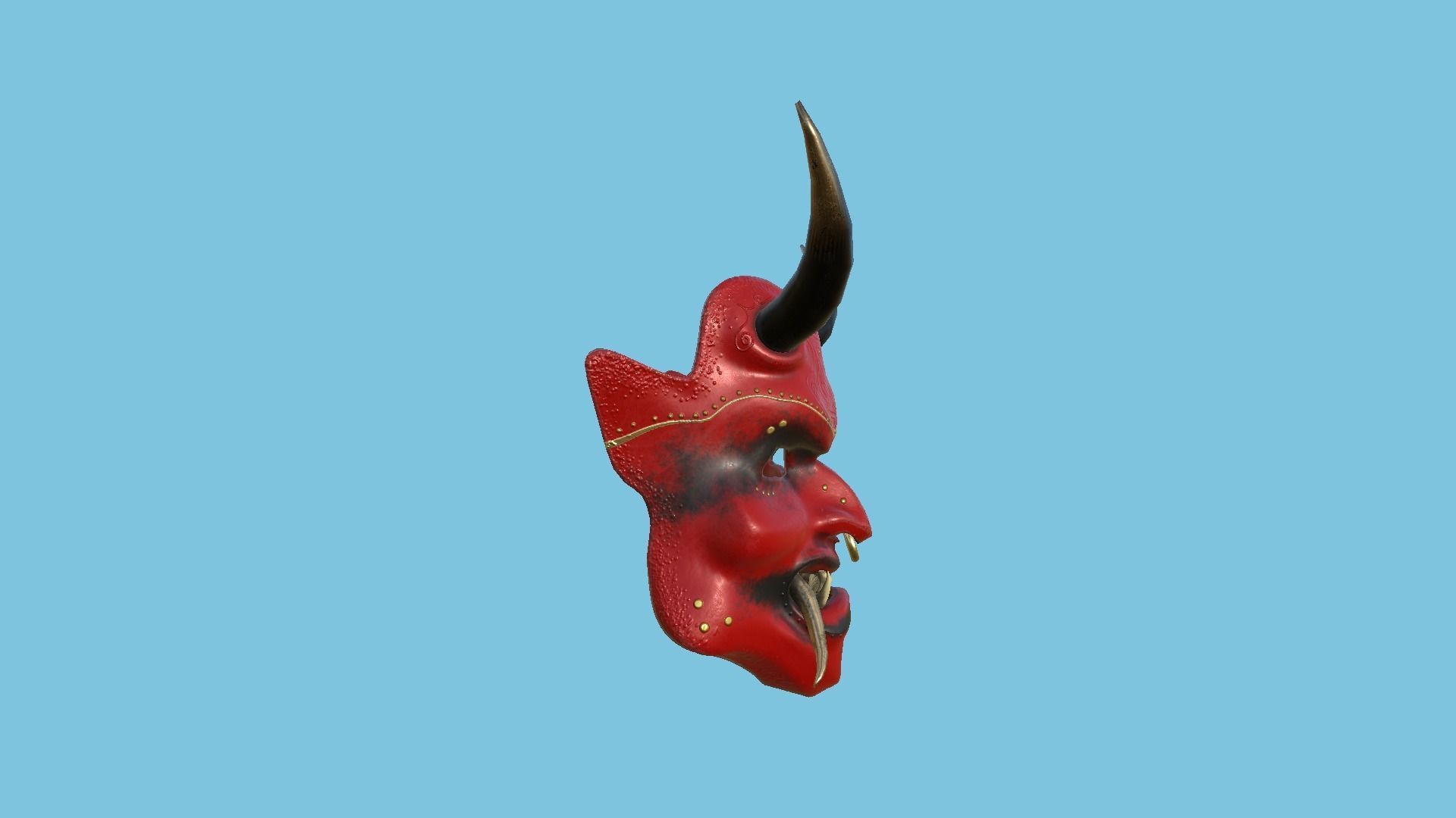 08 Oni Mask Collection - Hannya Fantasy Character Design _26