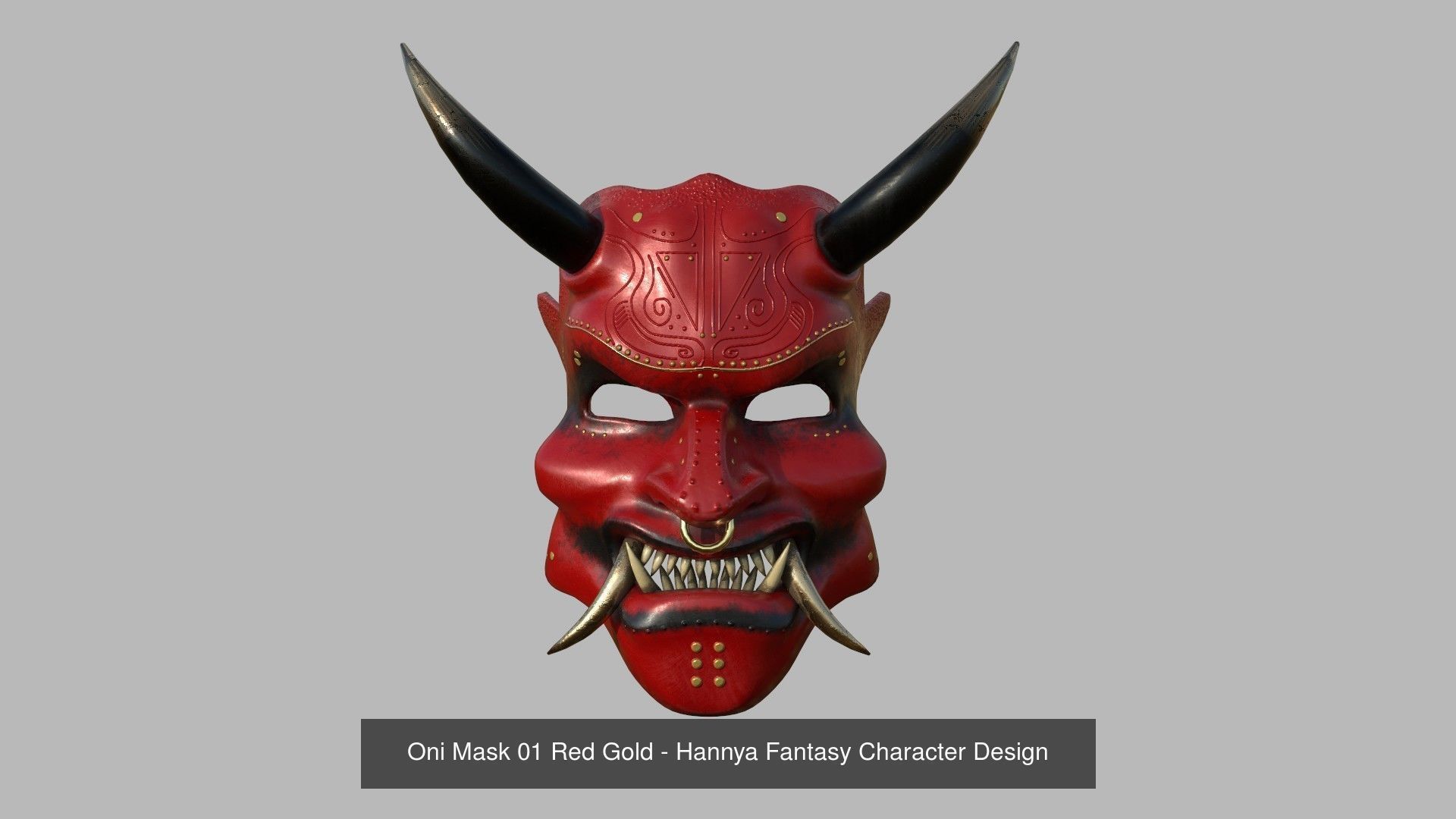 08 Oni Mask Collection - Hannya Fantasy Character Design _2