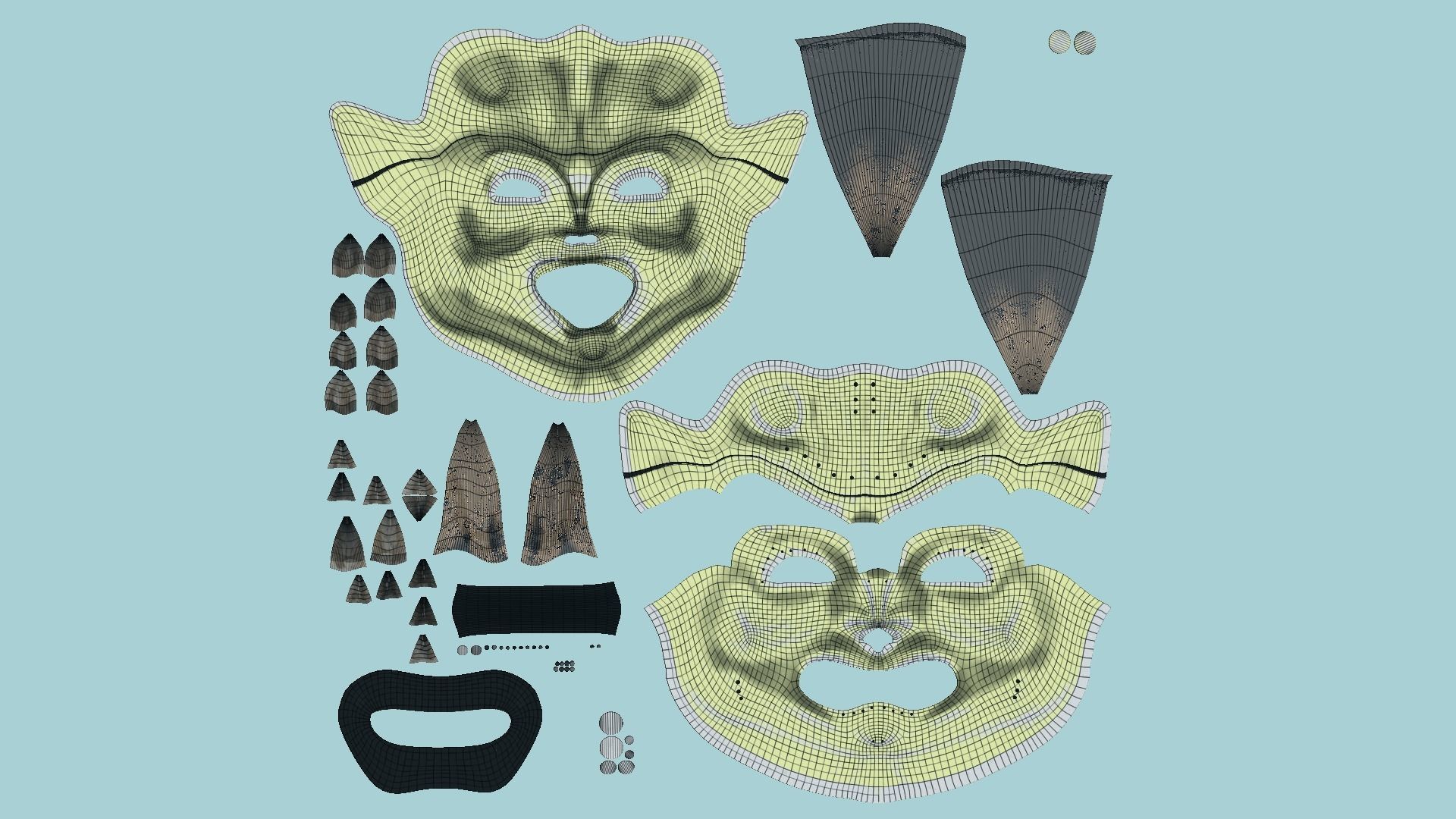 08 Oni Mask Collection - Hannya Fantasy Character Design _49