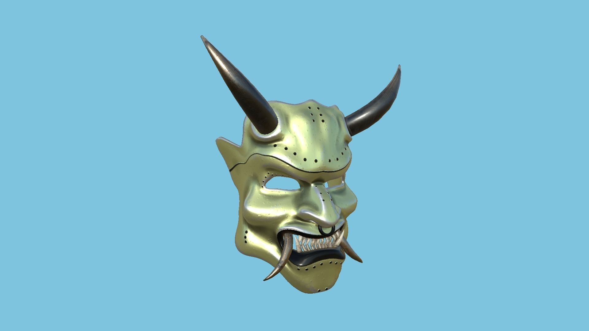 08 Oni Mask Collection - Hannya Fantasy Character Design _22