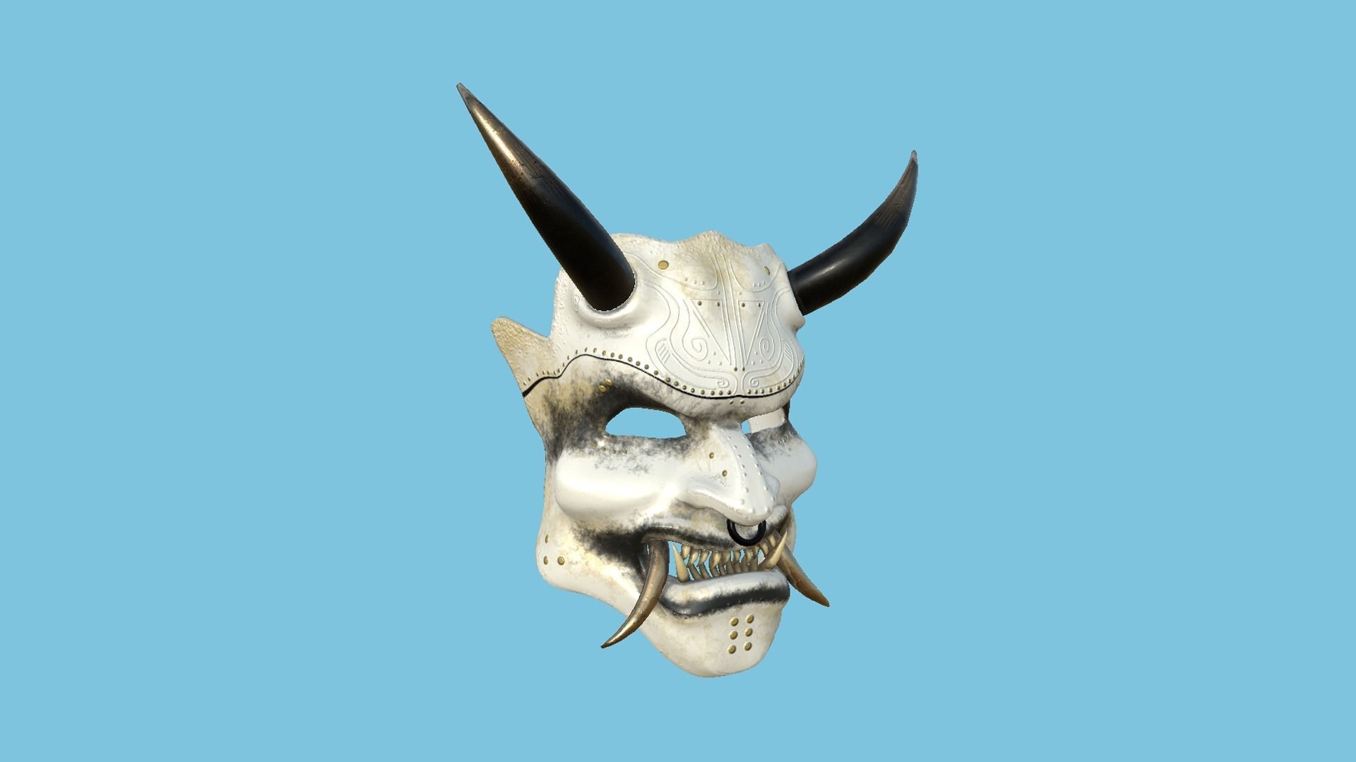 08 Oni Mask Collection - Hannya Fantasy Character Design _33