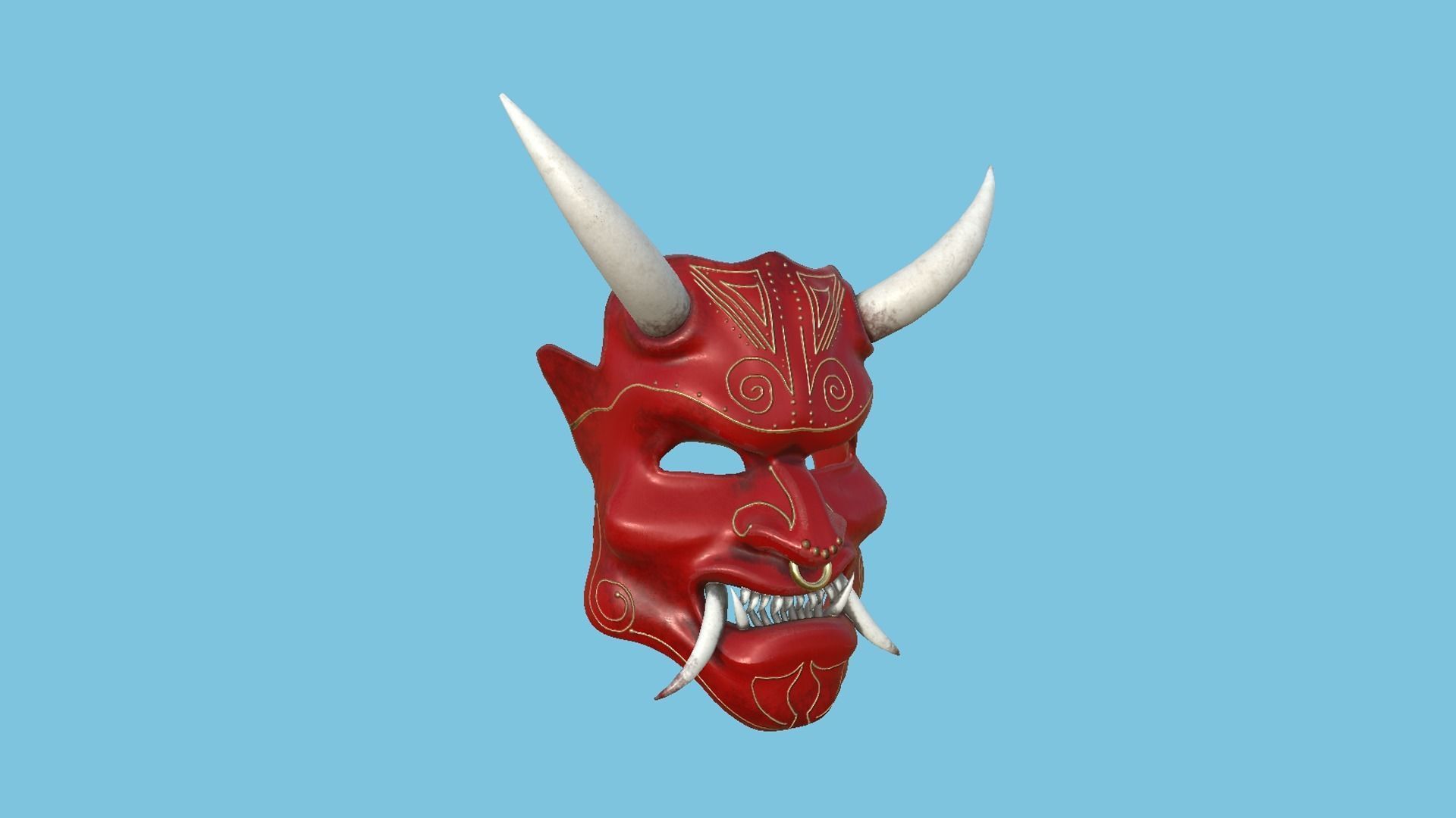 08 Oni Mask Collection - Hannya Fantasy Character Design _29