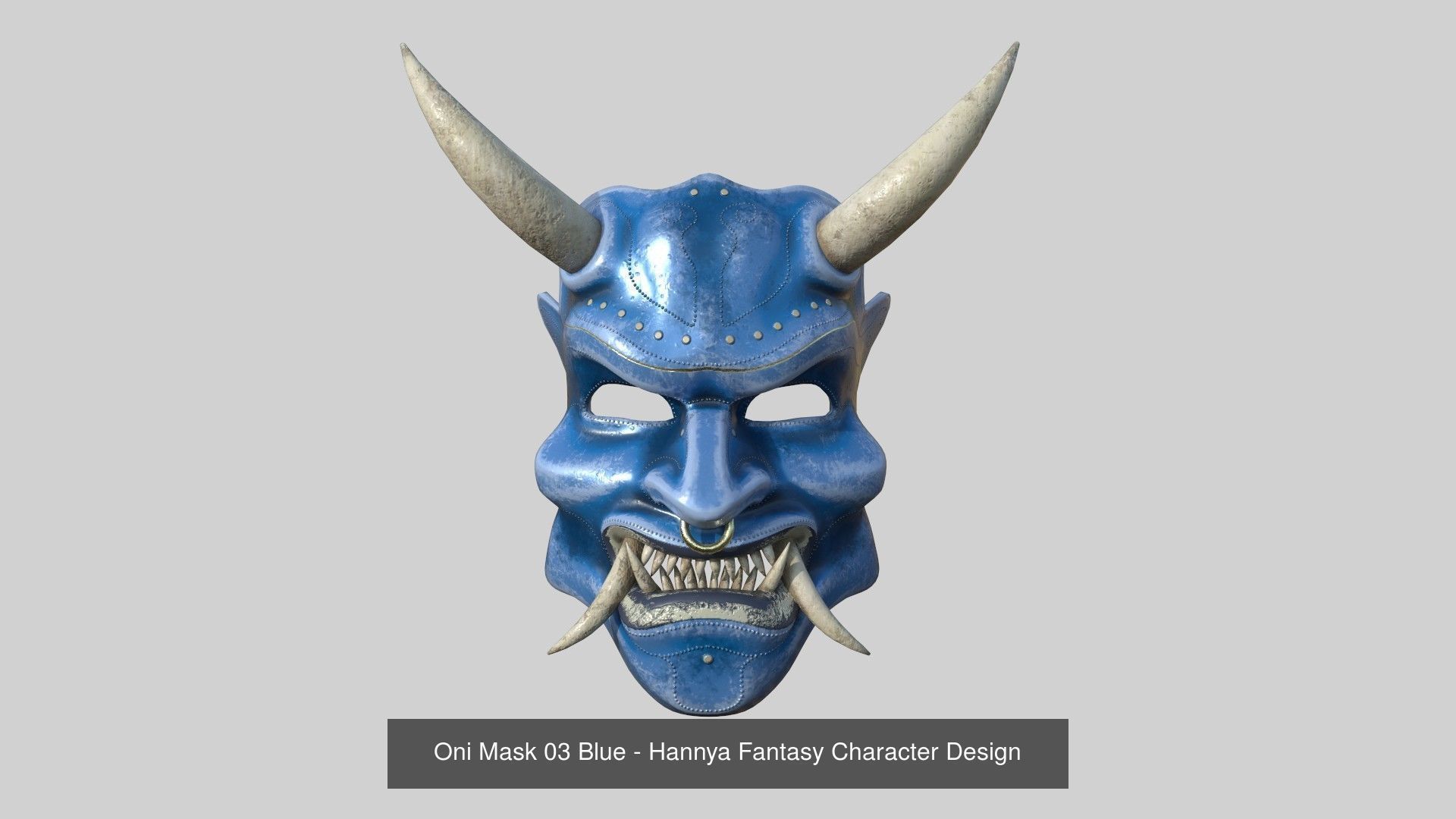 08 Oni Mask Collection - Hannya Fantasy Character Design _6