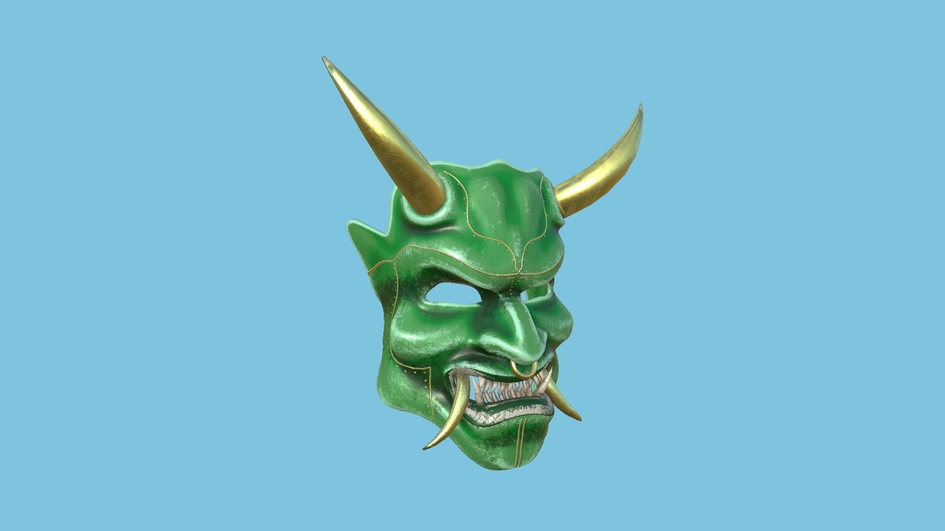 08 Oni Mask Collection - Hannya Fantasy Character Design _40
