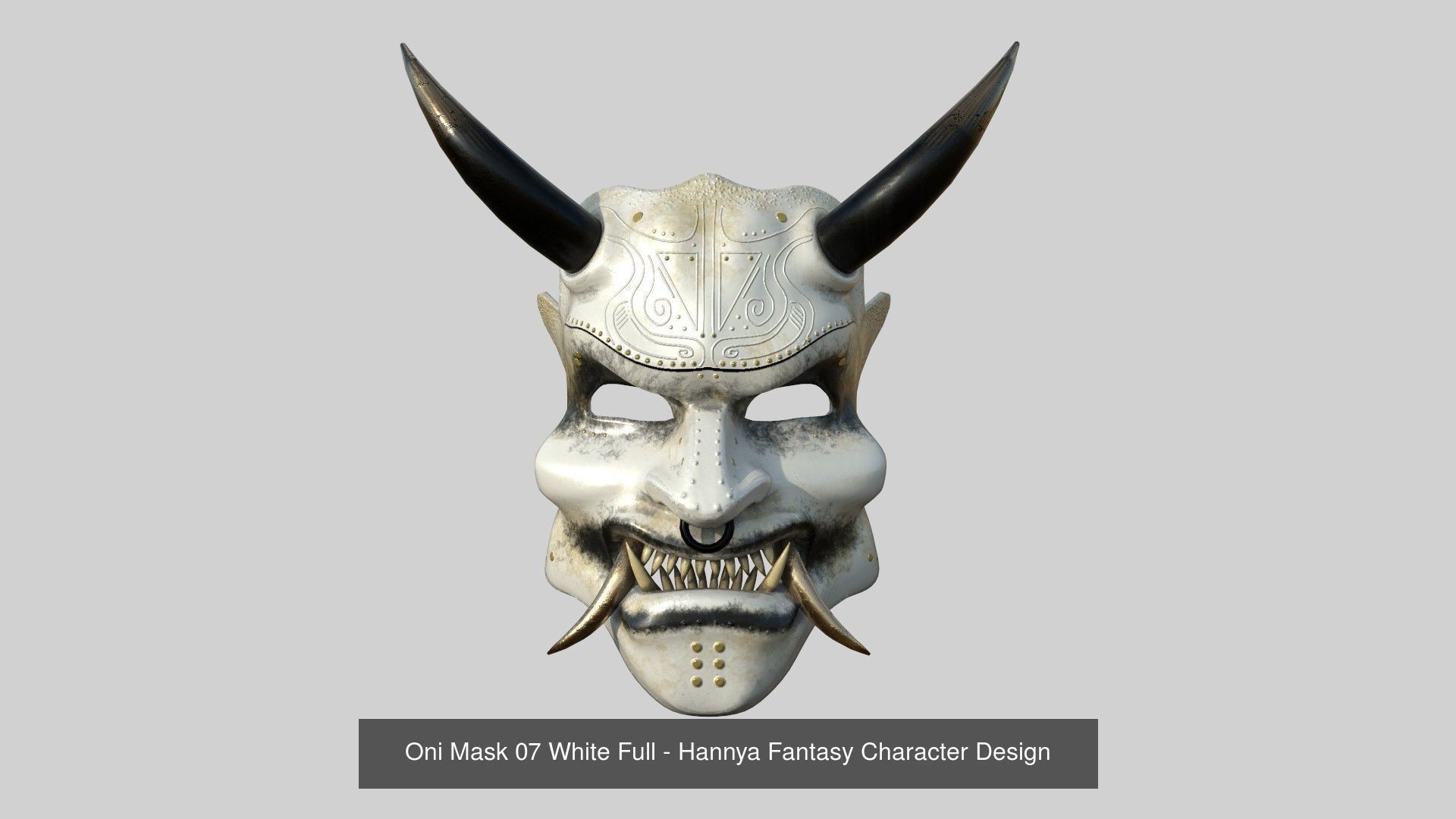 08 Oni Mask Collection - Hannya Fantasy Character Design _4