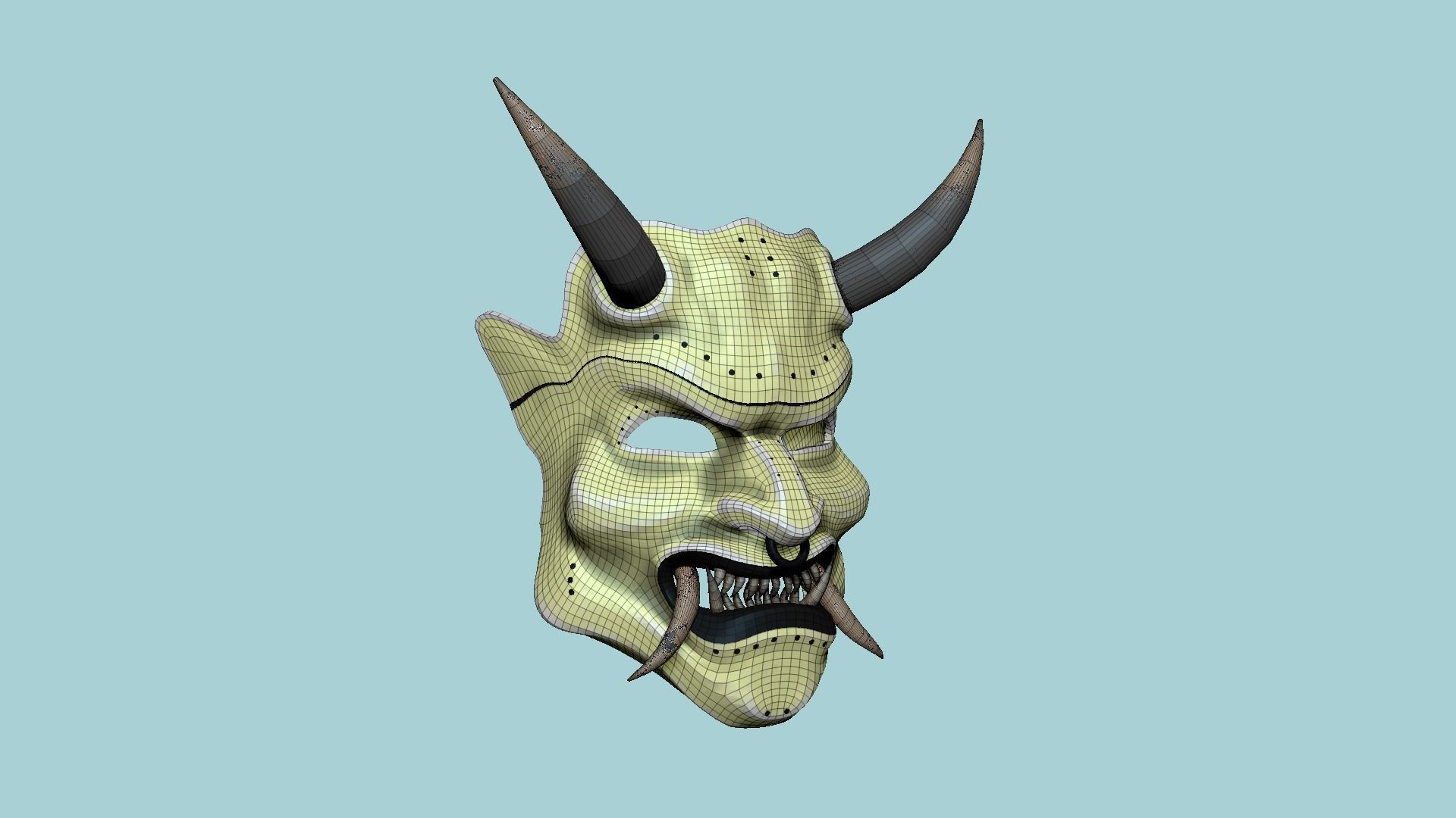 08 Oni Mask Collection - Hannya Fantasy Character Design _53