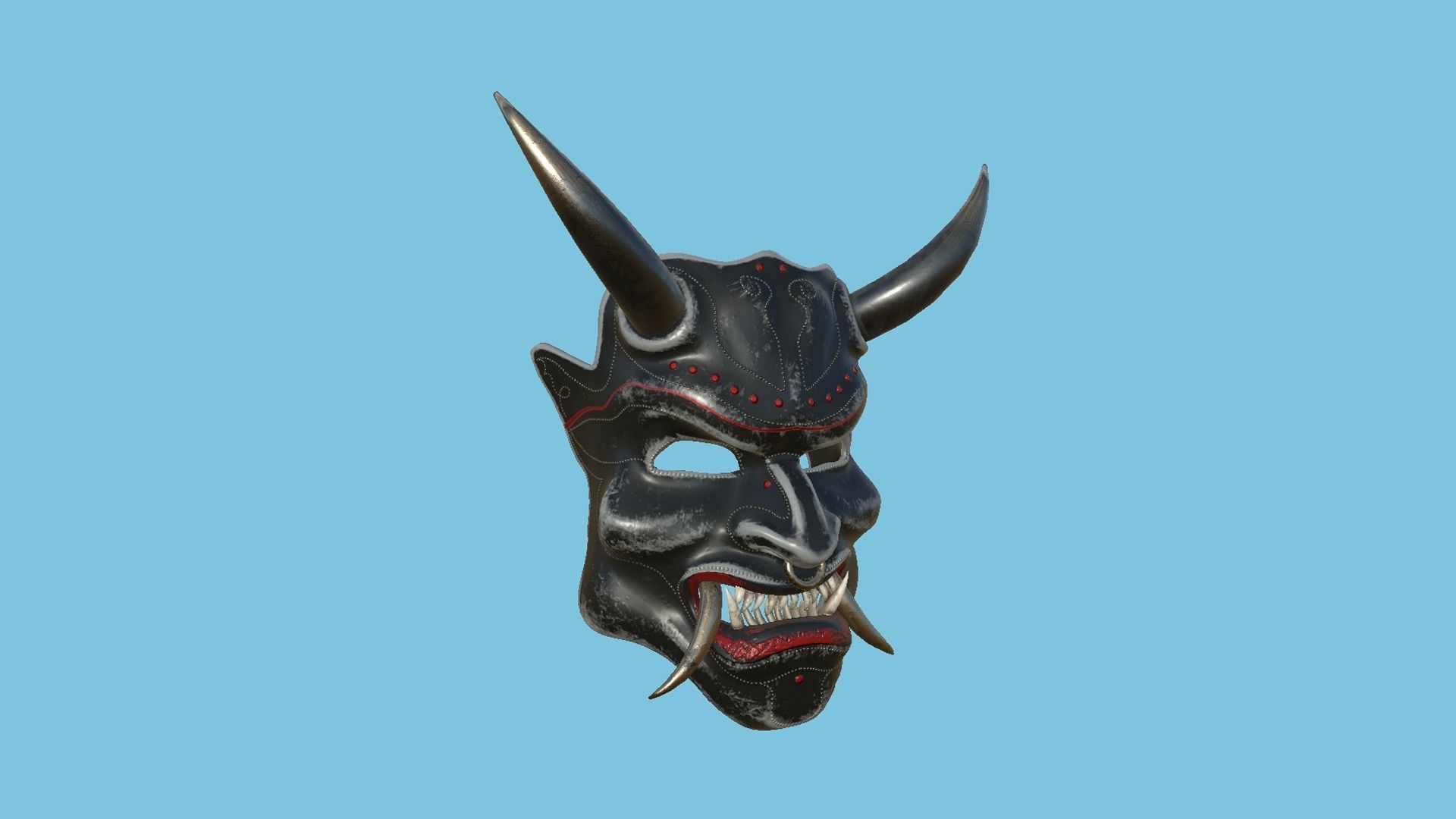 08 Oni Mask Collection - Hannya Fantasy Character Design _14