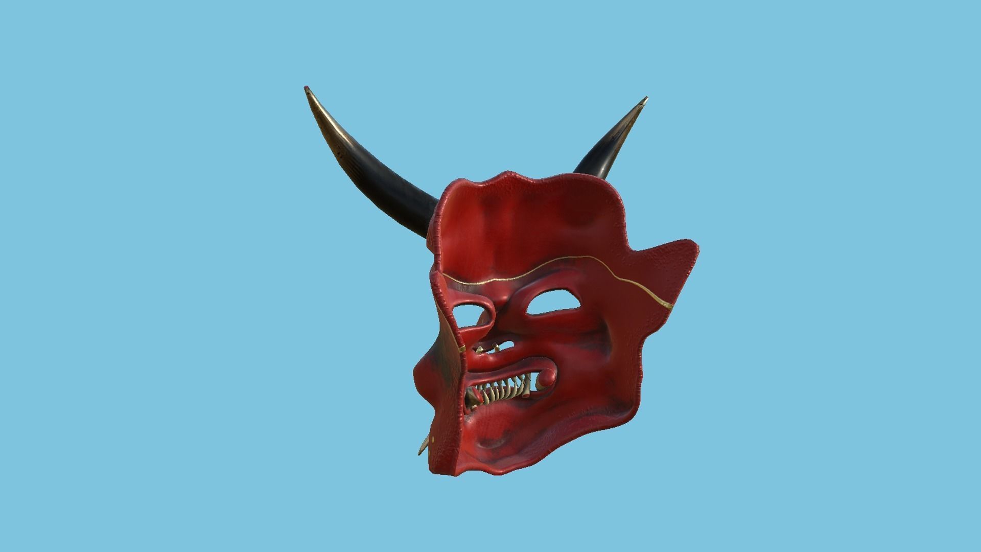08 Oni Mask Collection - Hannya Fantasy Character Design _35