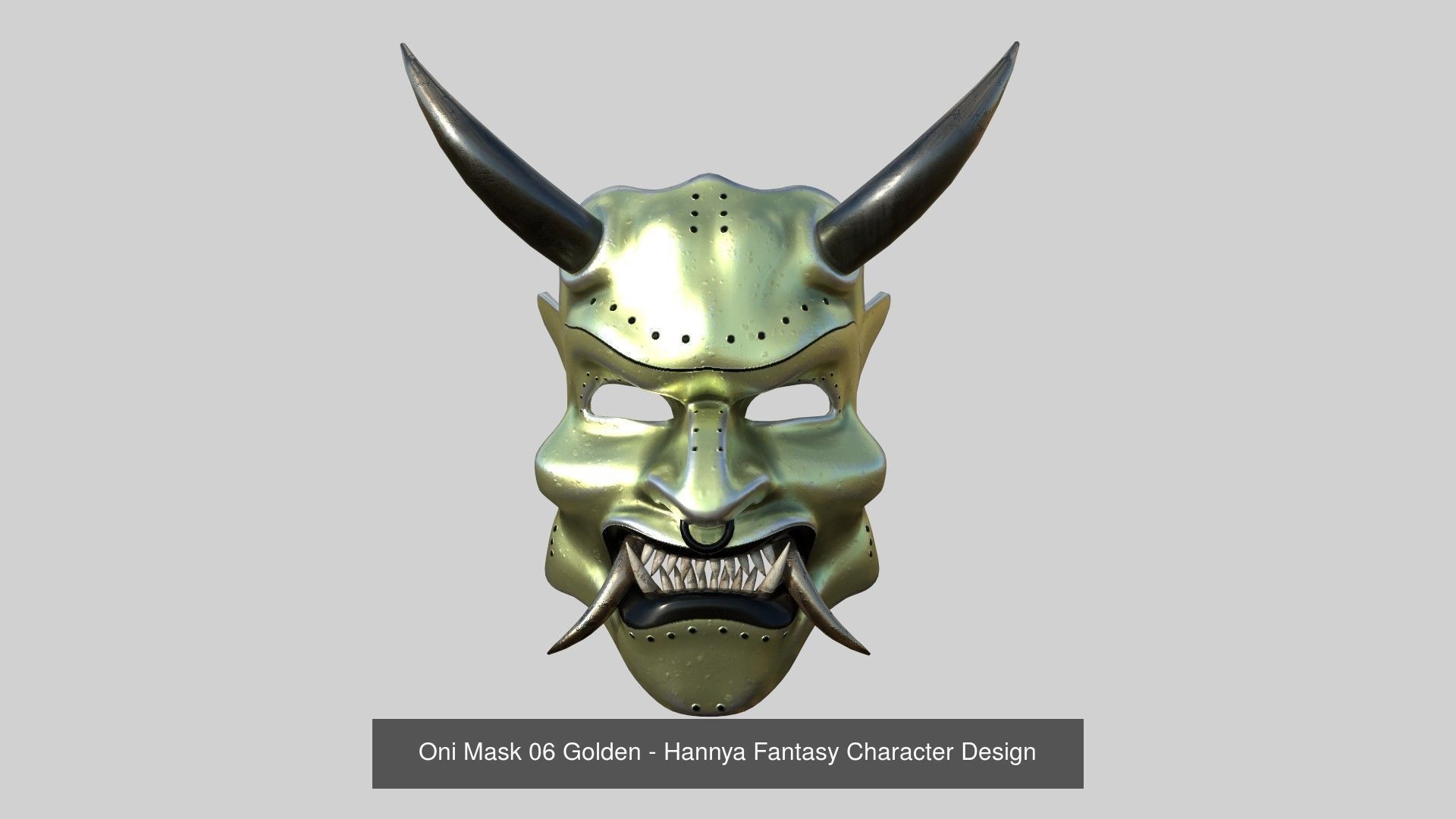 08 Oni Mask Collection - Hannya Fantasy Character Design _9