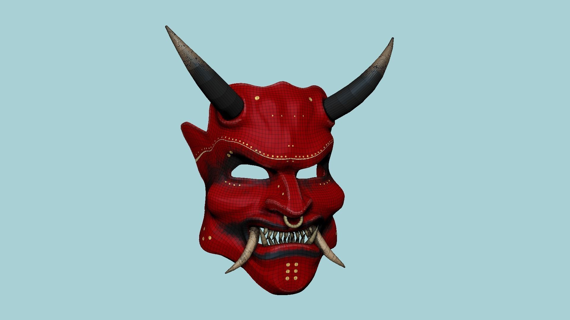 08 Oni Mask Collection - Hannya Fantasy Character Design _58