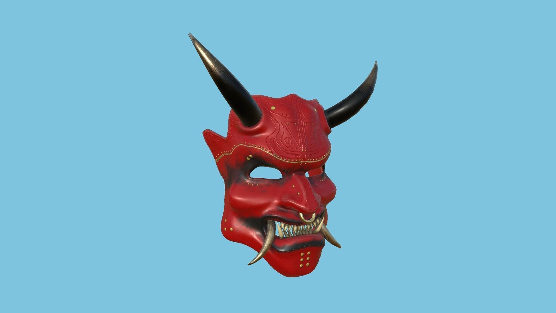 08 Oni Mask Collection - Hannya Fantasy Character Design _30