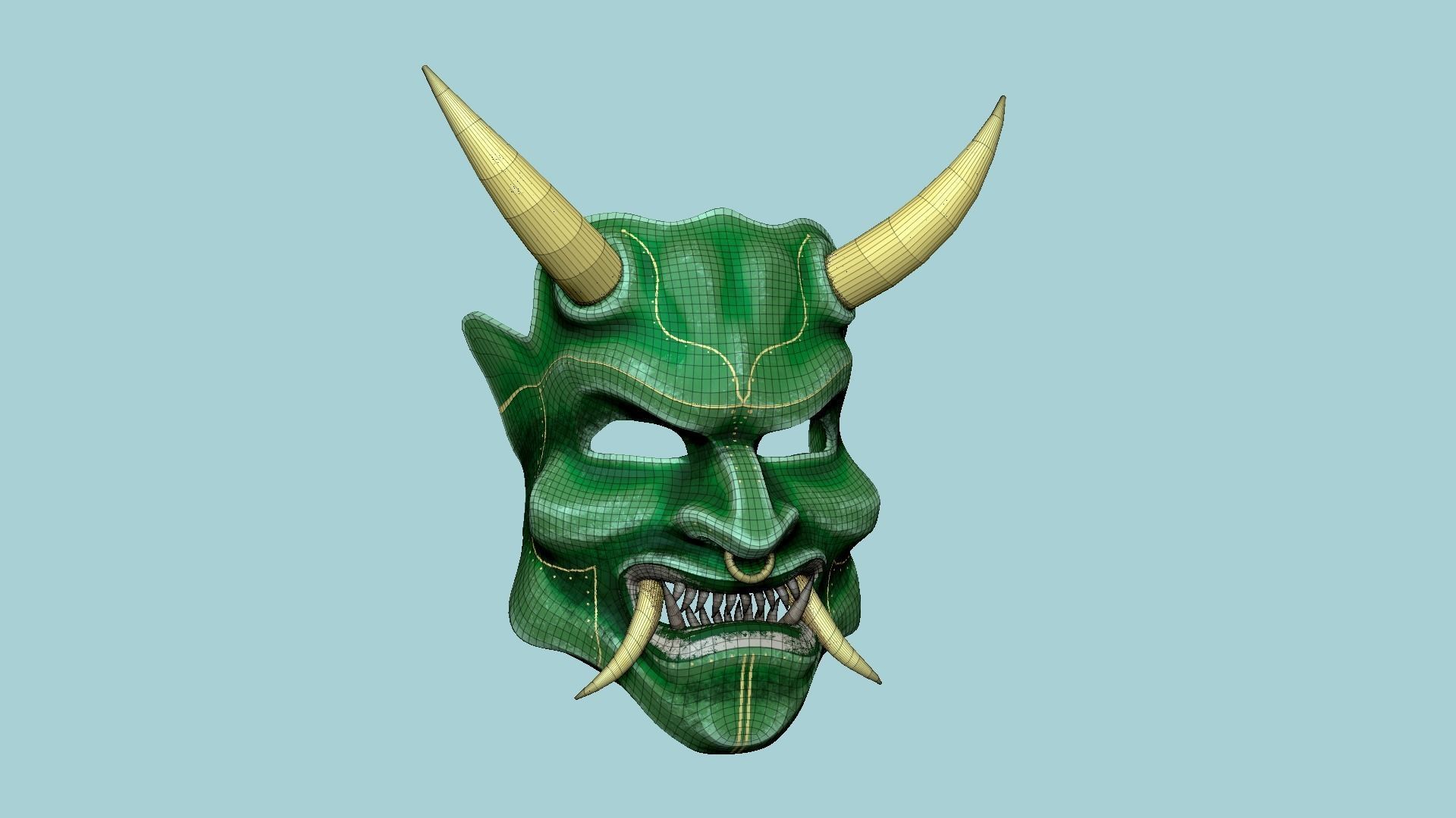 08 Oni Mask Collection - Hannya Fantasy Character Design _46