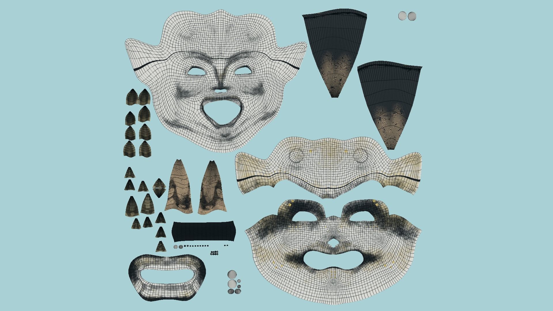 08 Oni Mask Collection - Hannya Fantasy Character Design _52