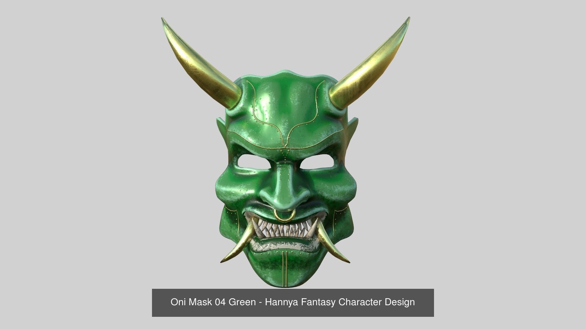 08 Oni Mask Collection - Hannya Fantasy Character Design _7