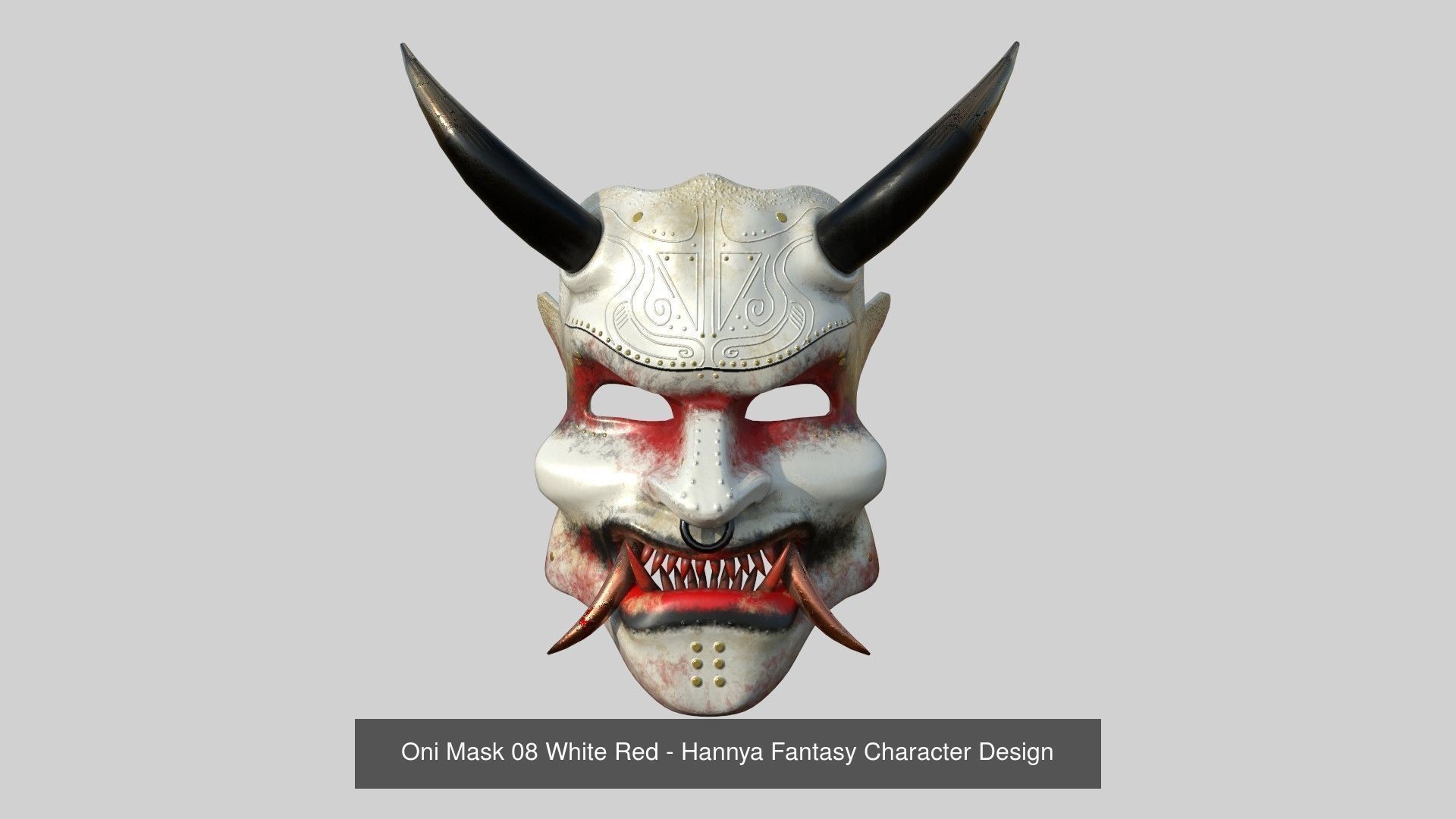 08 Oni Mask Collection - Hannya Fantasy Character Design _3