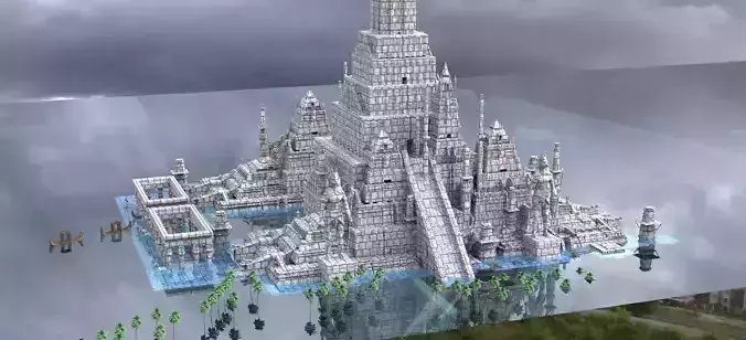 Egyptian Nile City Kit bash 3 3D model 3D model