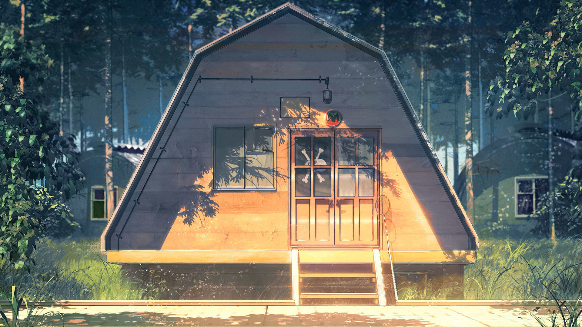 Summer pioneer house from Everlasting Summer Low-poly 3D model_2