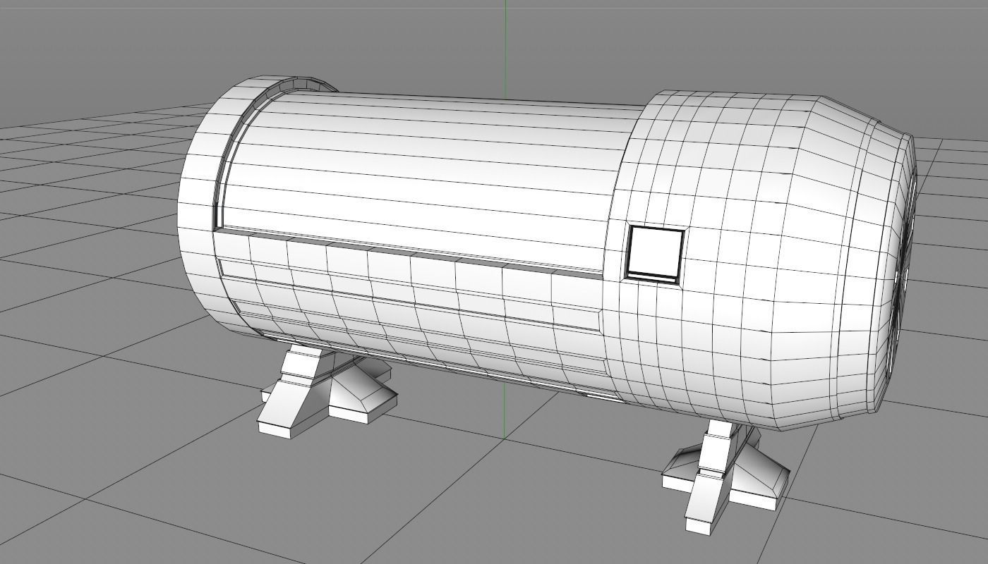 Sci Fi Bed 3D model_21