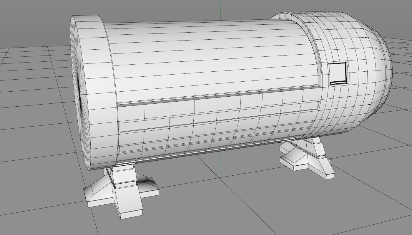 Sci Fi Bed 3D model_16