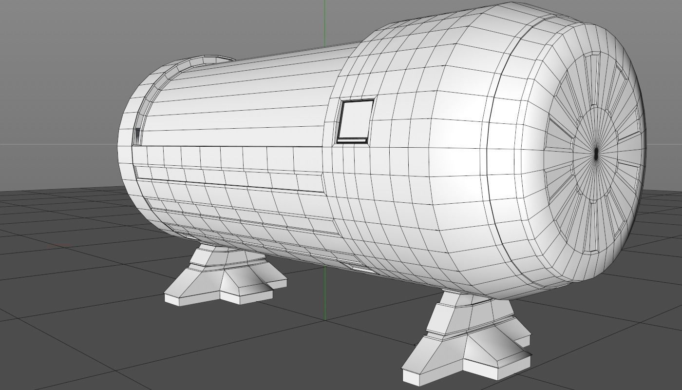 Sci Fi Bed 3D model_13