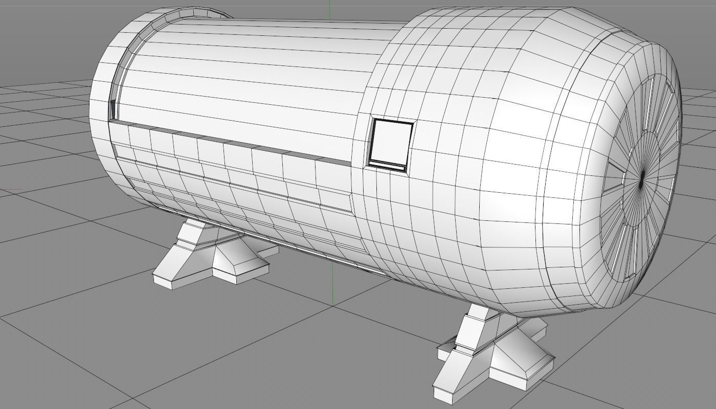 Sci Fi Bed 3D model_14