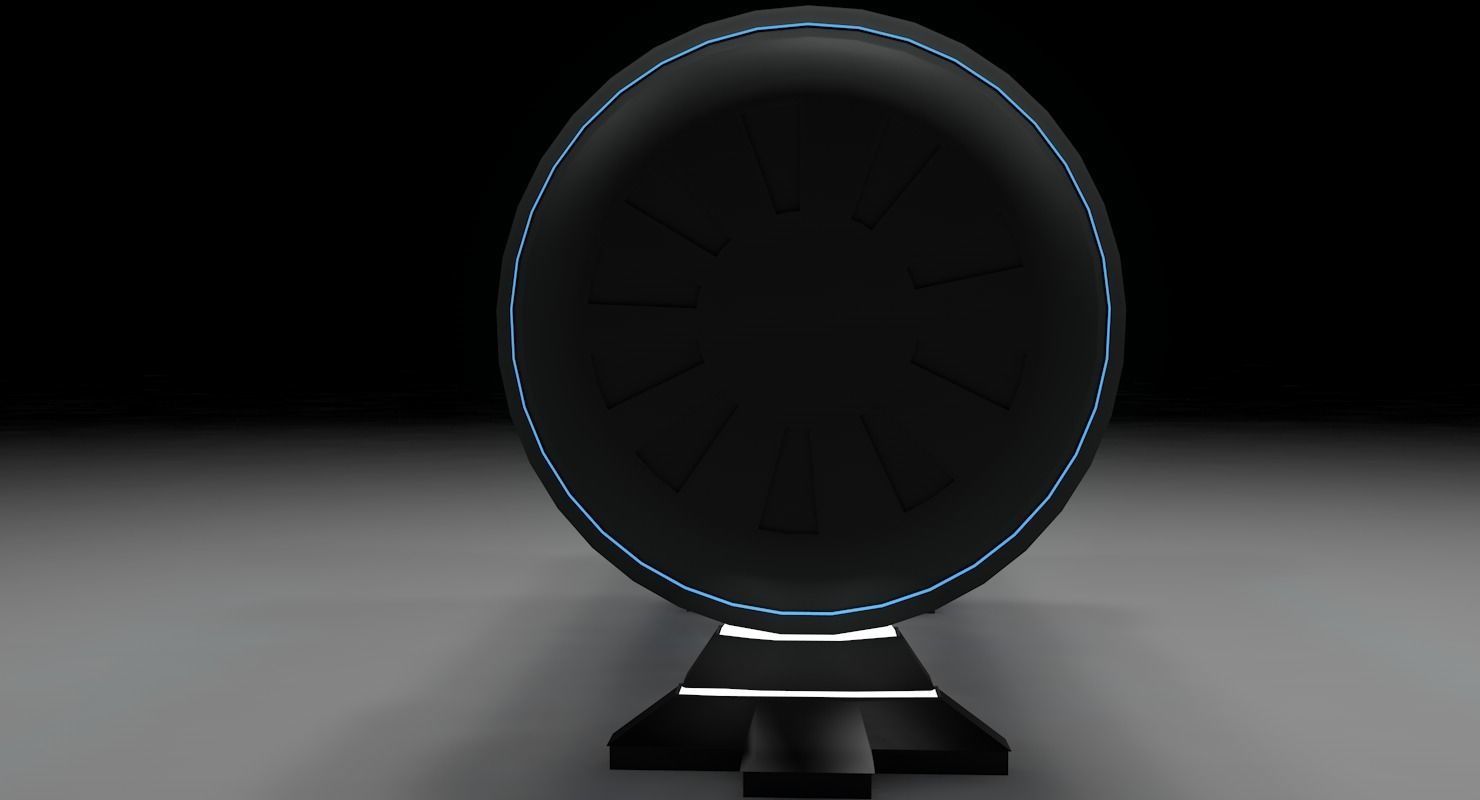 Sci Fi Bed 3D model_1